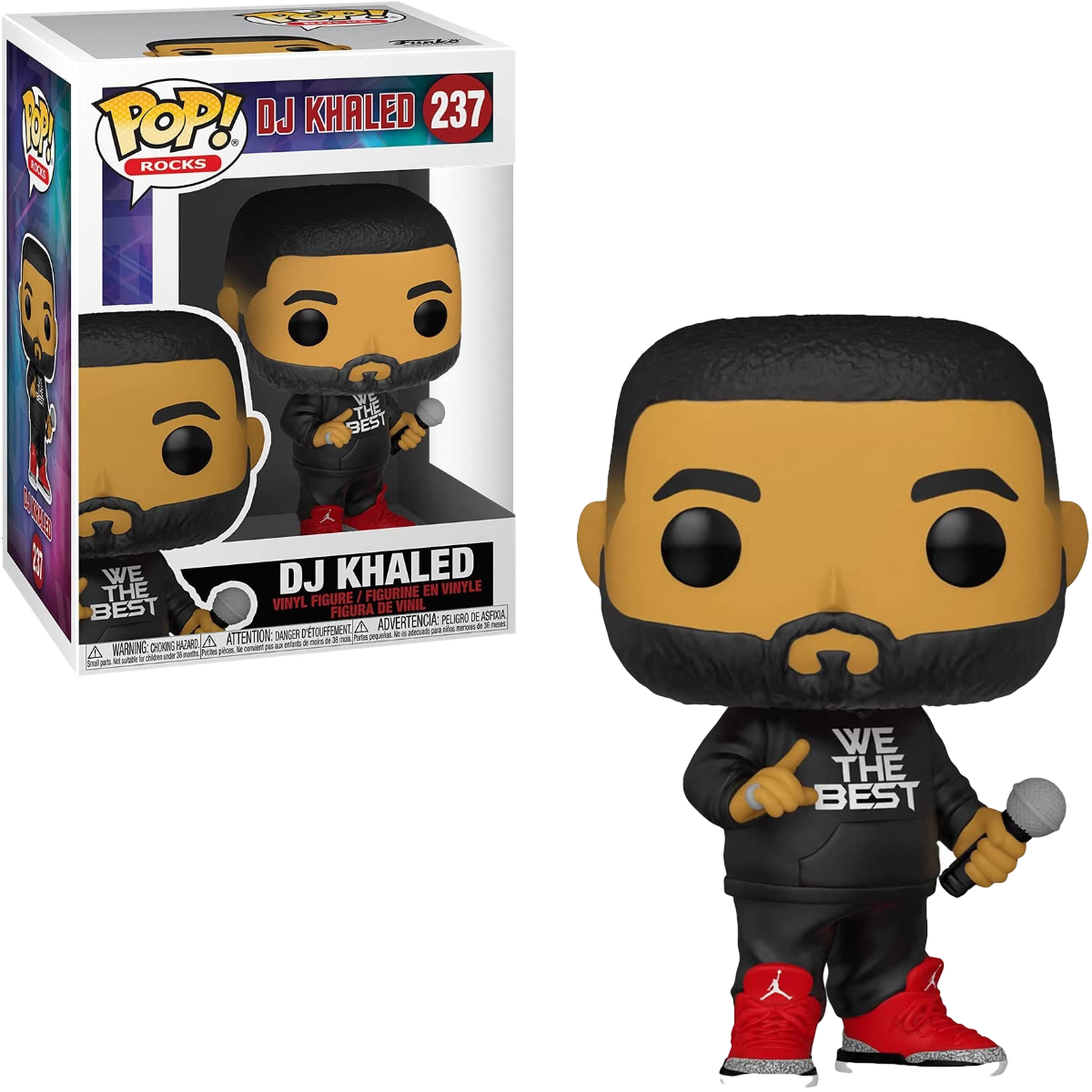 Funko Pop! Vinyl DJ Khaled: DJ Khaled in We the Best Shirt Vinyl Figure #237
