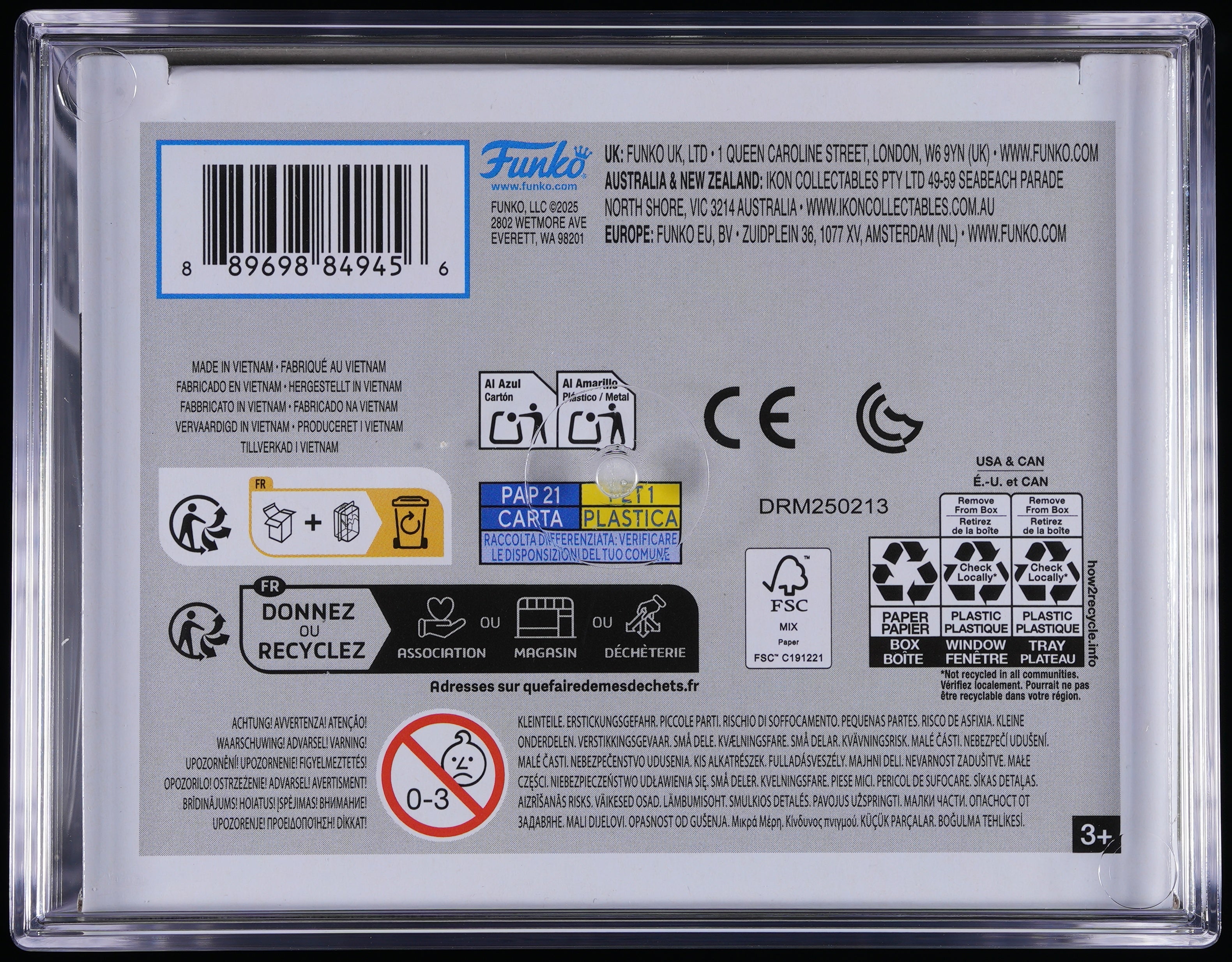 Funko Pop! PSA Graded One Piece: Marshall D. Teach (Funko Shop) PSA Graded 10 GEM MINT Vinyl Figure #1921 Cert #02308659