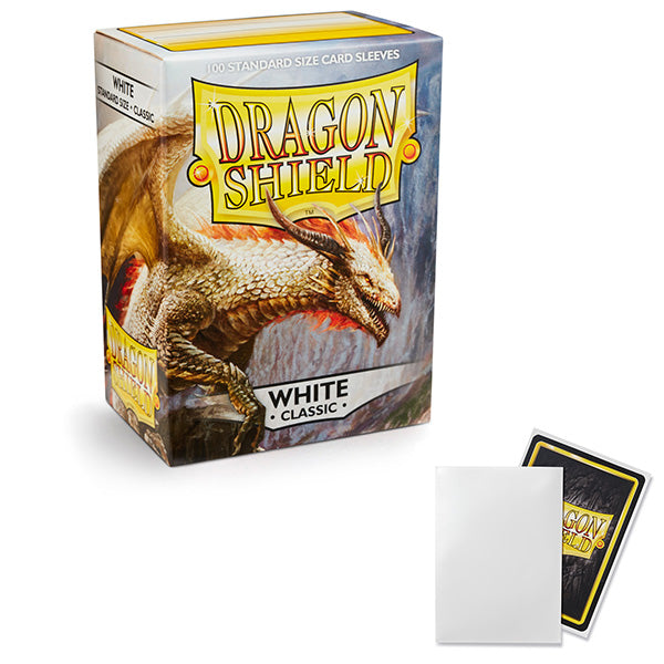 Dragon Shield Sleeves: Standard Classic White (100 ct)