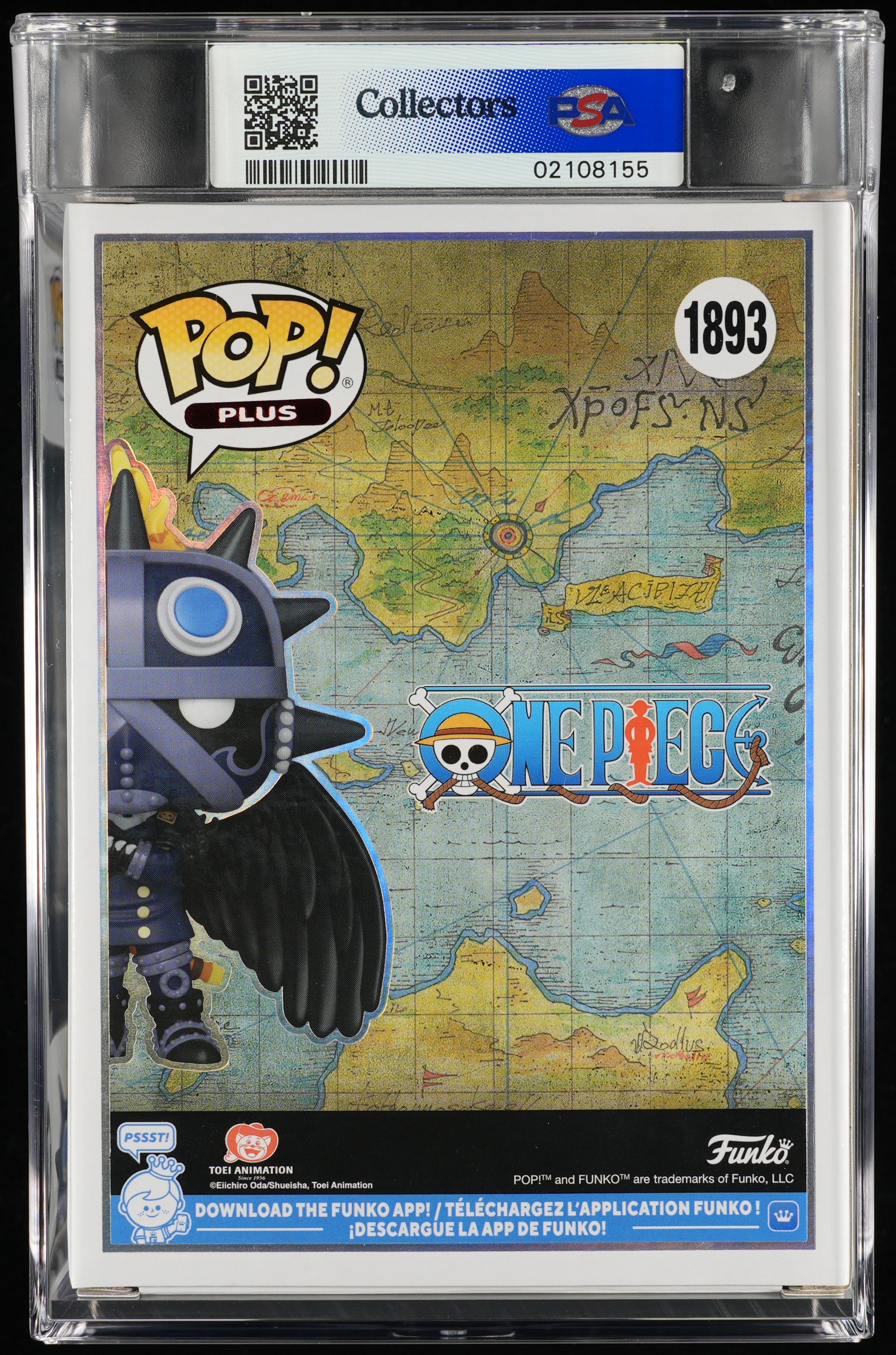 Funko Pop! PSA Graded One Piece: King PSA Graded 10 GEM MINT Vinyl Figure #1893 Cert #02108155