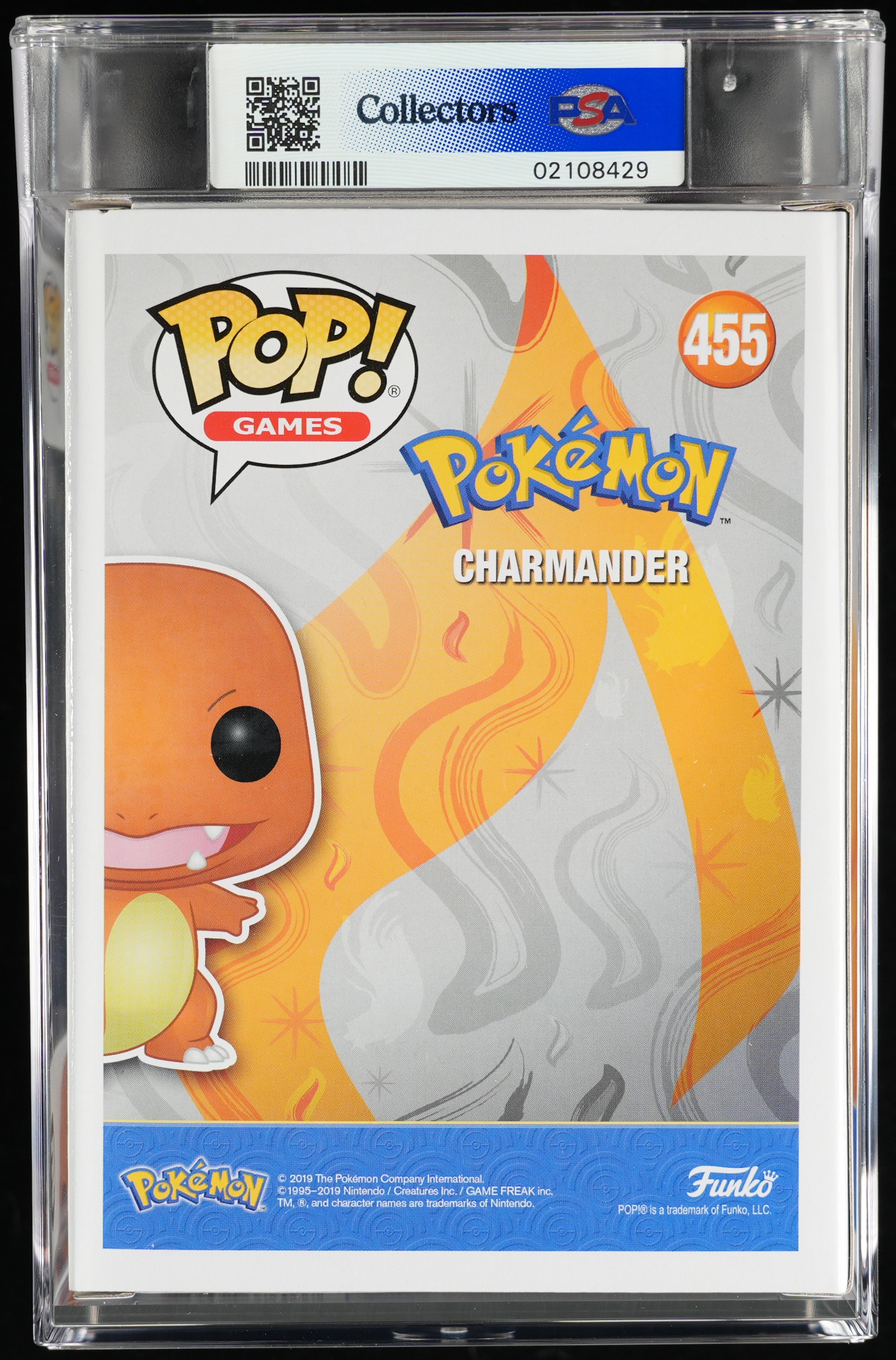 Funko Pop! PSA Graded Pokemon: Charmander PSA Graded 10 GEM MINT Vinyl Figure #455