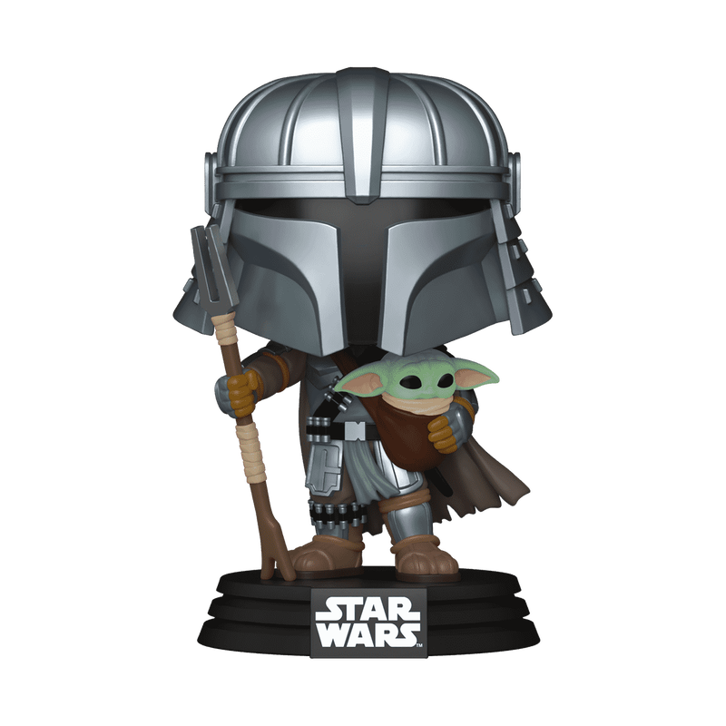 Funko POP! Star Wars: Mandalorian with Grogu (Impressions) Vinyl Figure #772