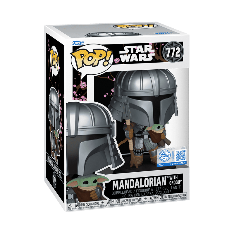 Funko POP! Star Wars: Mandalorian with Grogu (Impressions) Vinyl Figure #772