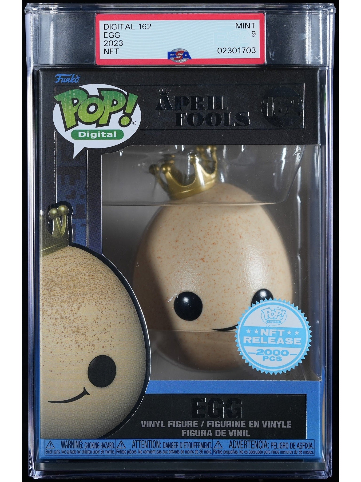 Funko Pop! April Fools: Egg (PSA Graded) Vinyl Figure #162