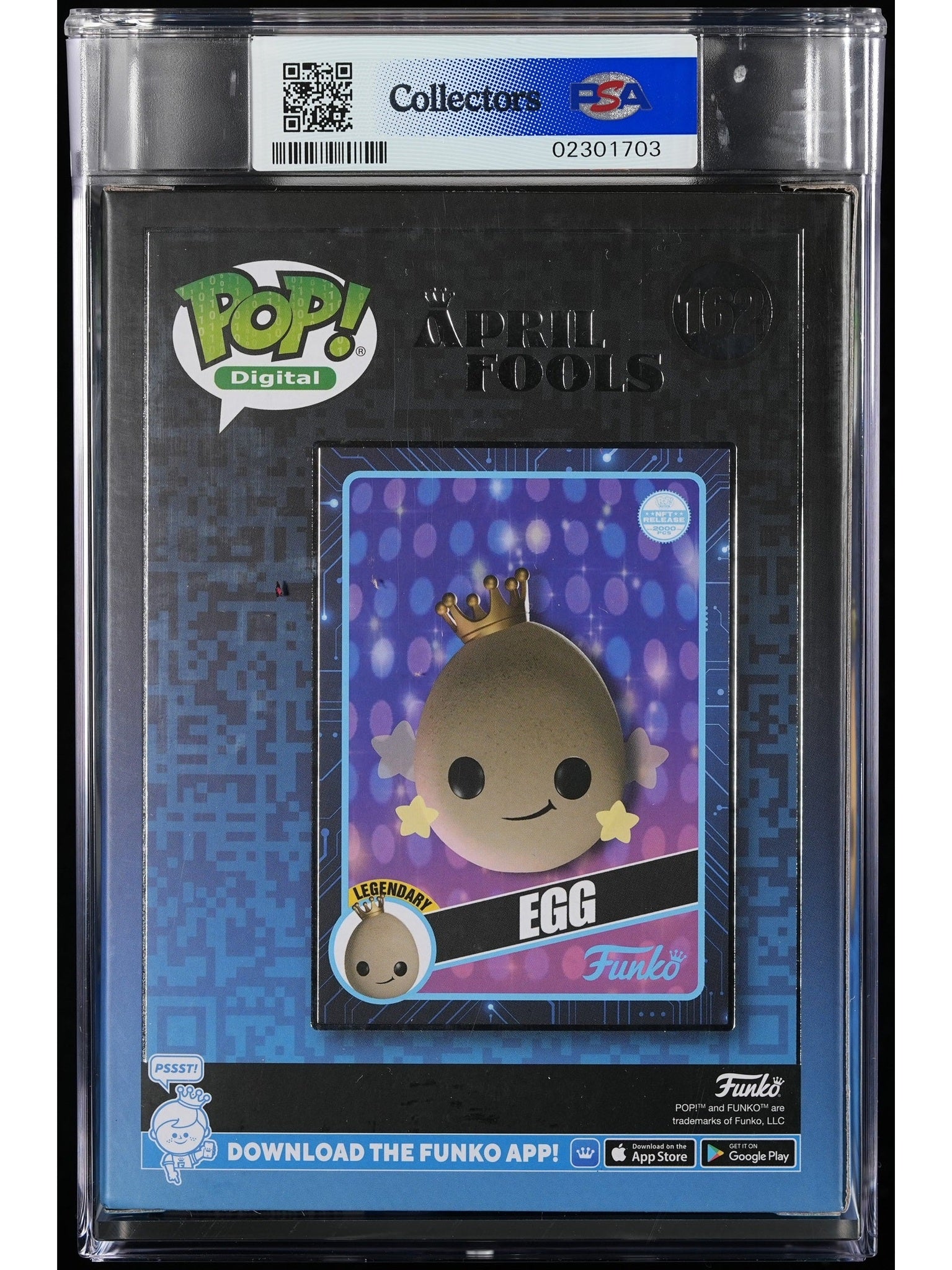 Funko Pop! April Fools: Egg (PSA Graded) Vinyl Figure #162