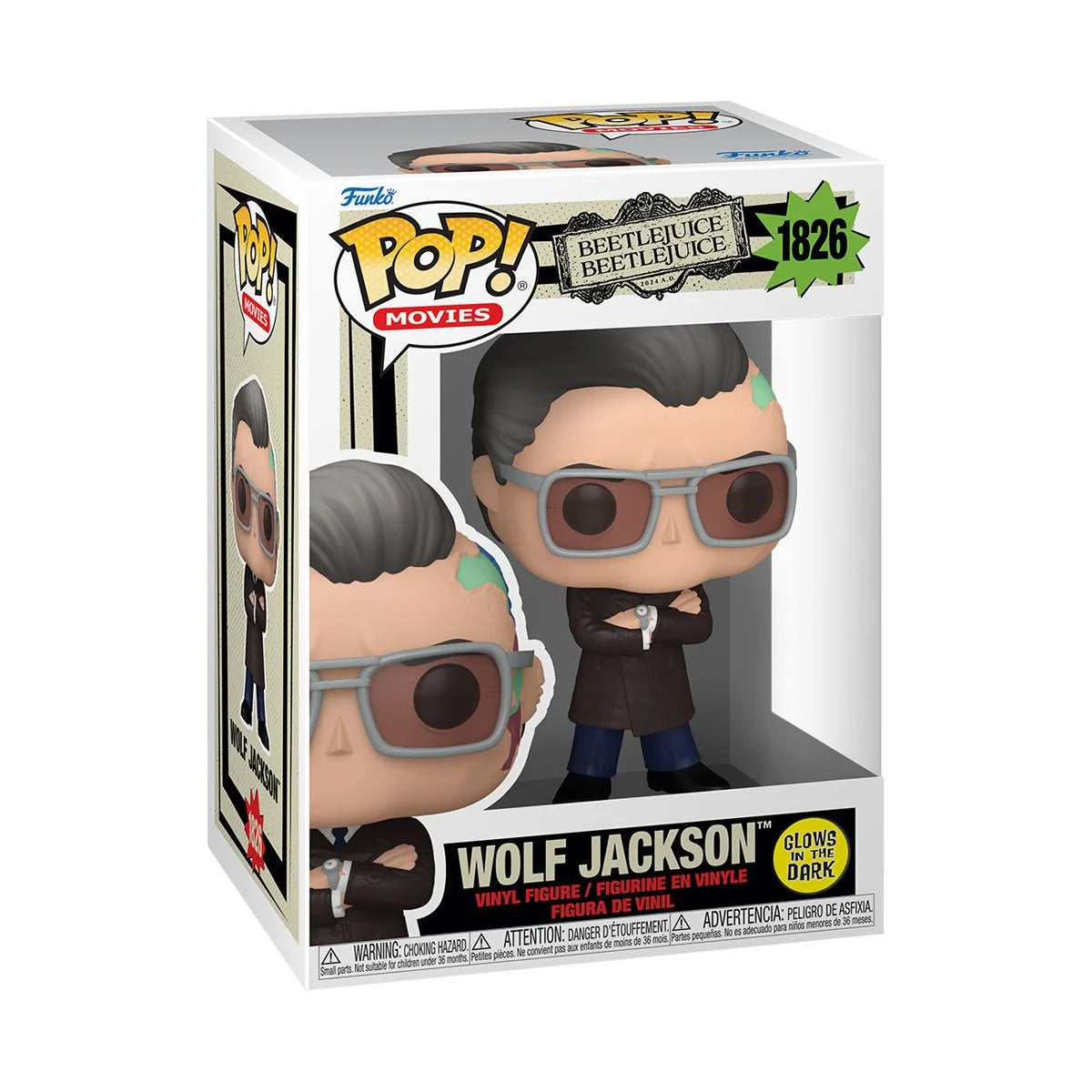 Funko Pop! Beetlejuice 2: Wolf Jackson Glow in the Dark Vinyl Figure #1826
