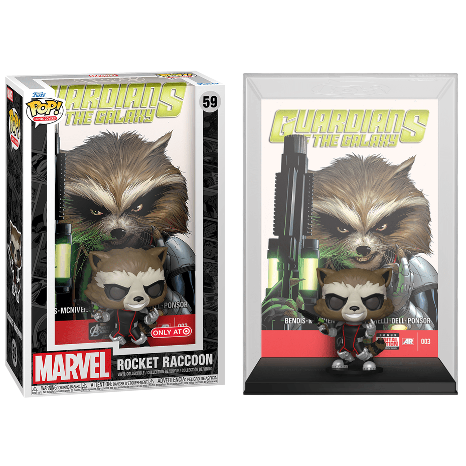 Funko Pop! Comic Cover Marvel Guardians of the Galaxy: Rocket Raccoon (Target) Vinyl Figure #59
