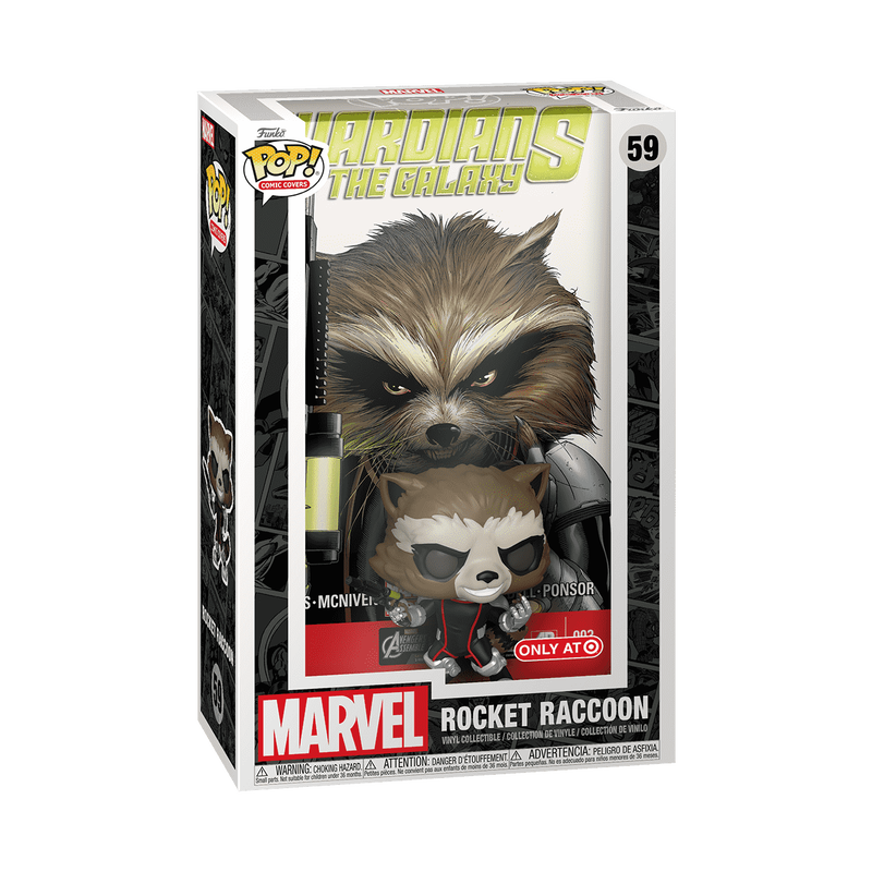 Funko Pop! Comic Cover Marvel Guardians of the Galaxy: Rocket Raccoon (Target) Vinyl Figure #59