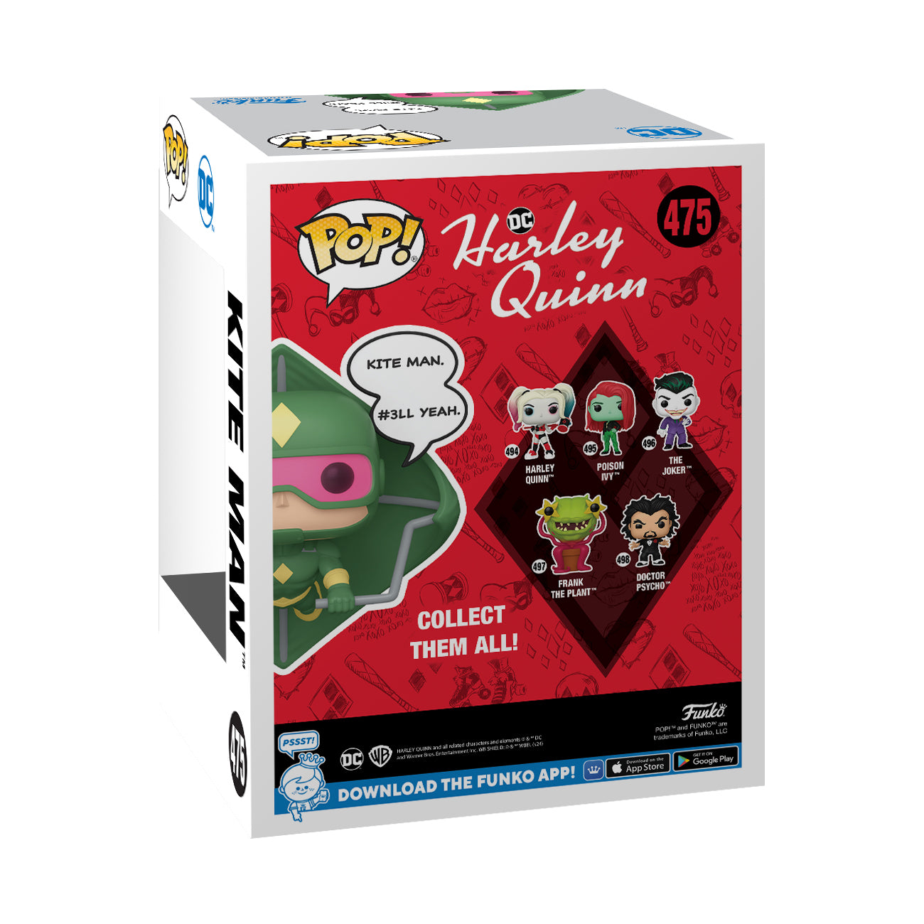 Funko Pop! DC Harley Quinn: Kite Man 2024 SDCC PX Exclusive Vinyl Figure #475