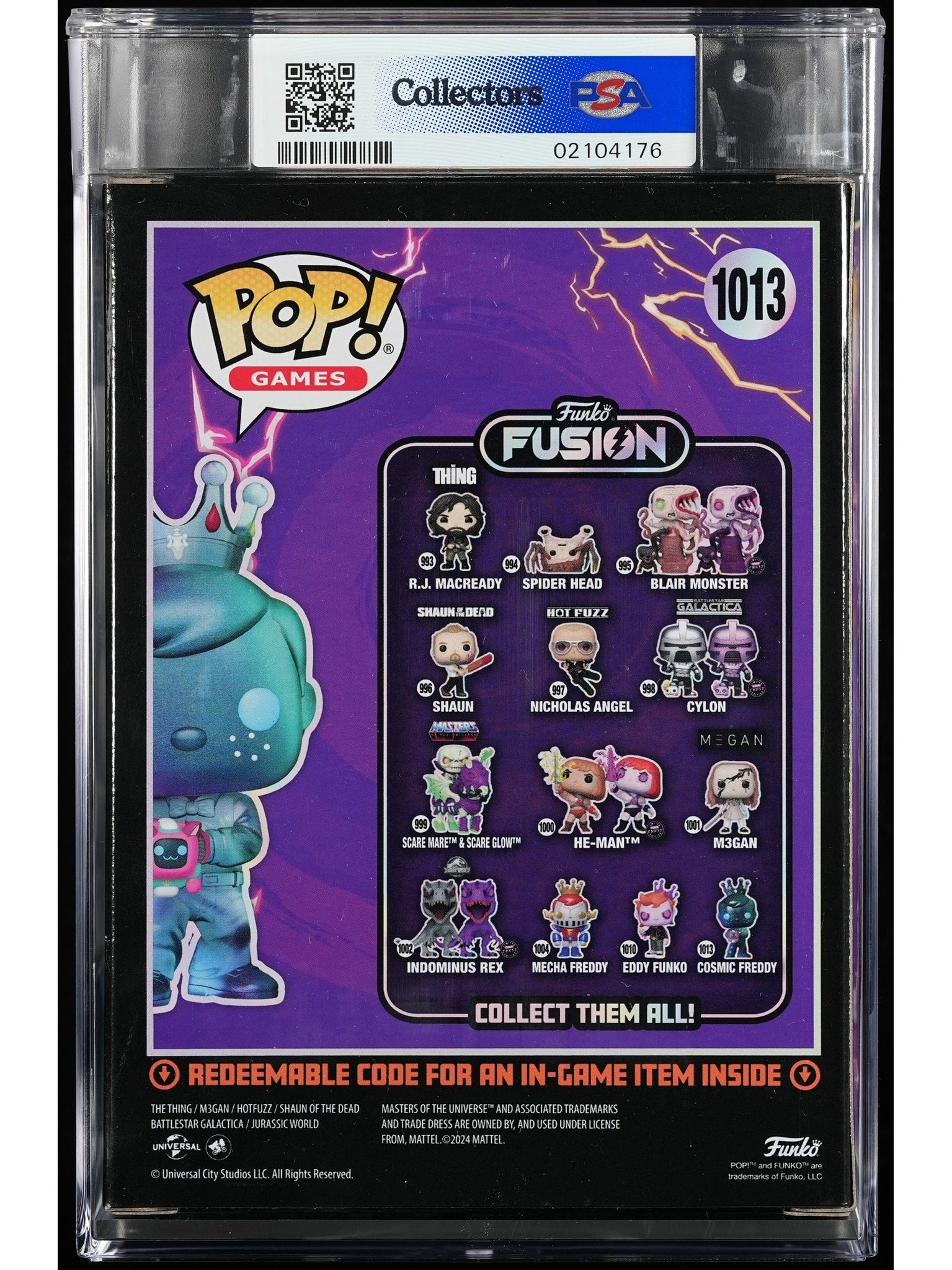 Funko Pop! Freddy Funko: Funko Fusion Cosmic Freddy Funko Exclusive PSA-Graded Vinyl Figure #1013