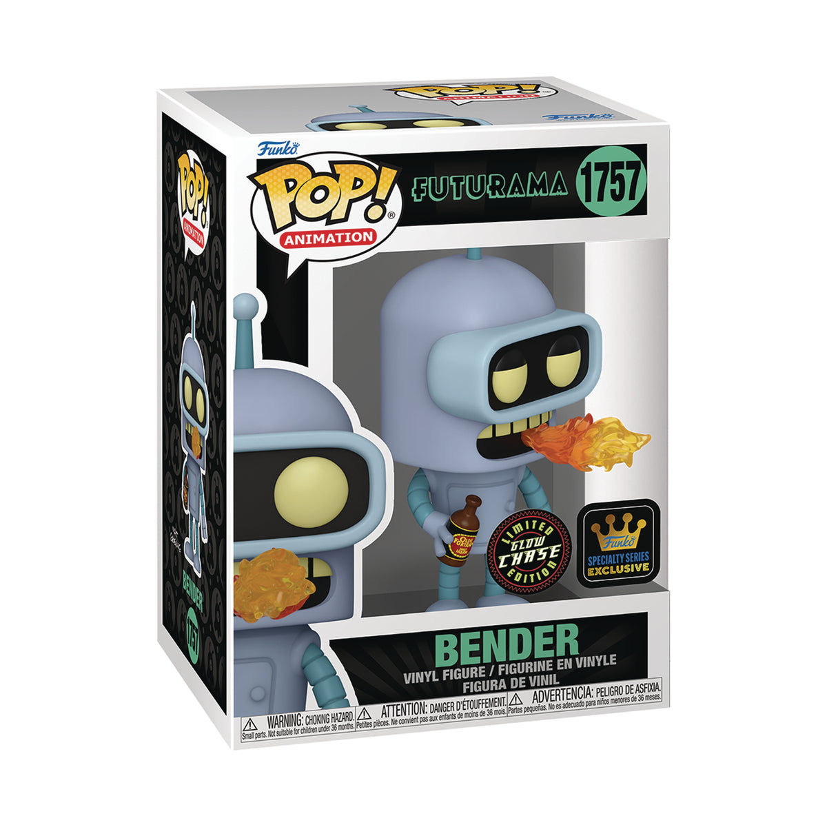 Funko Pop! Futurama: Bender (Specialty Series) Glow in the Dark Chase Vinyl Figure #1757