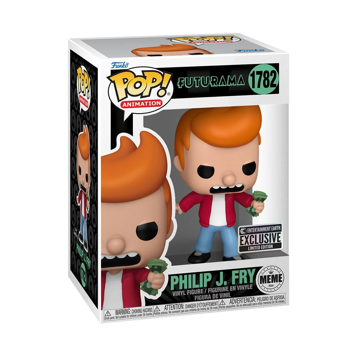 Funko Pop! Futurama: Philip J. Fry Meme Entertainment Earth Exclusive Vinyl Figure #1782