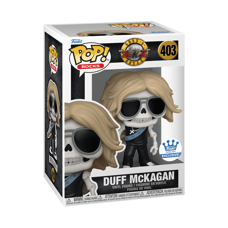Funko Pop! Guns N' Roses: Duff McKagan Skeleton Funko Exclusive Vinyl Figure #403