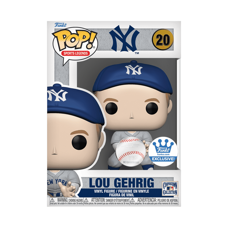 Funko Pop! MLB Legends New York Yankees: Lou Gehrig in Alternate Uniform Funko.com Exclusive Vinyl Figure #20