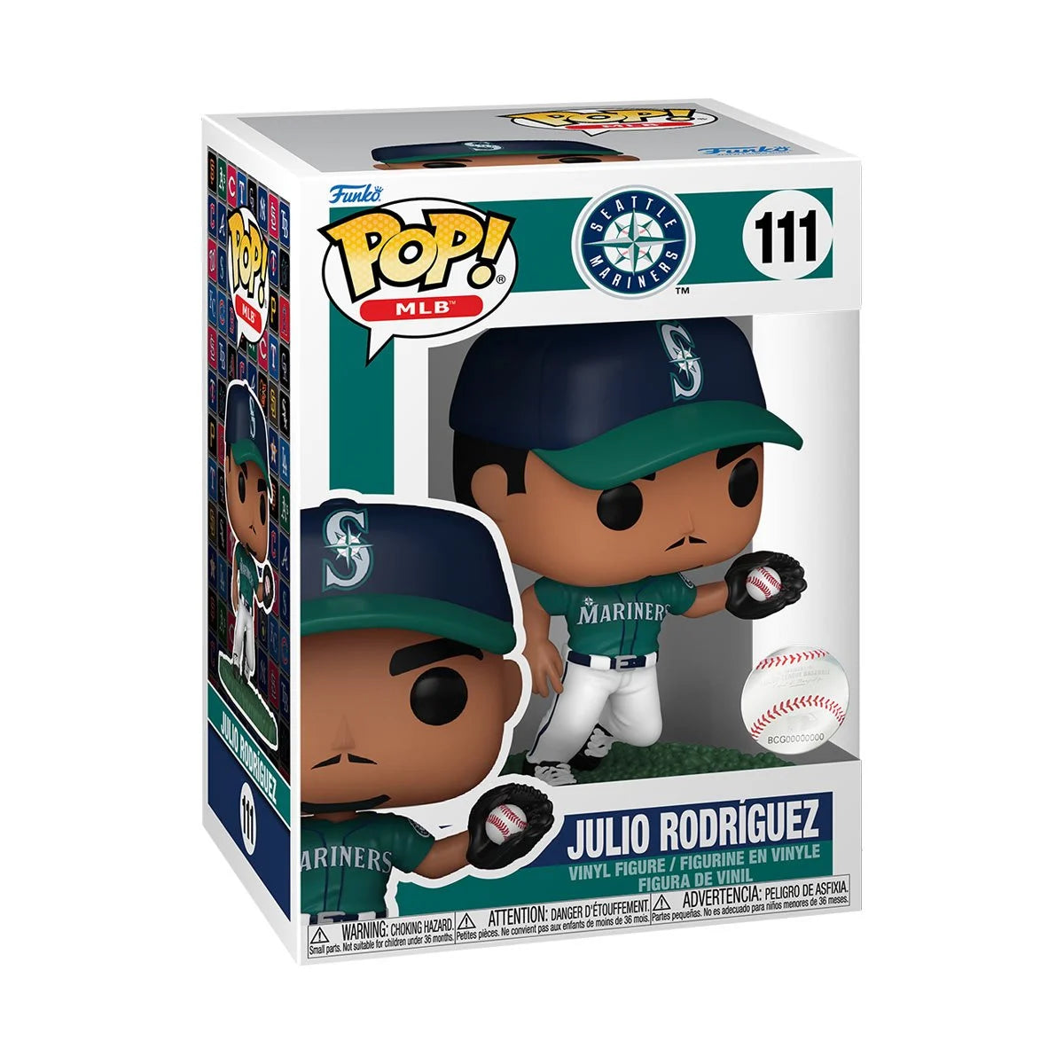 Funko Pop! MLB Seattle Mariners: Julio Rodriguez Vinyl Figure #111