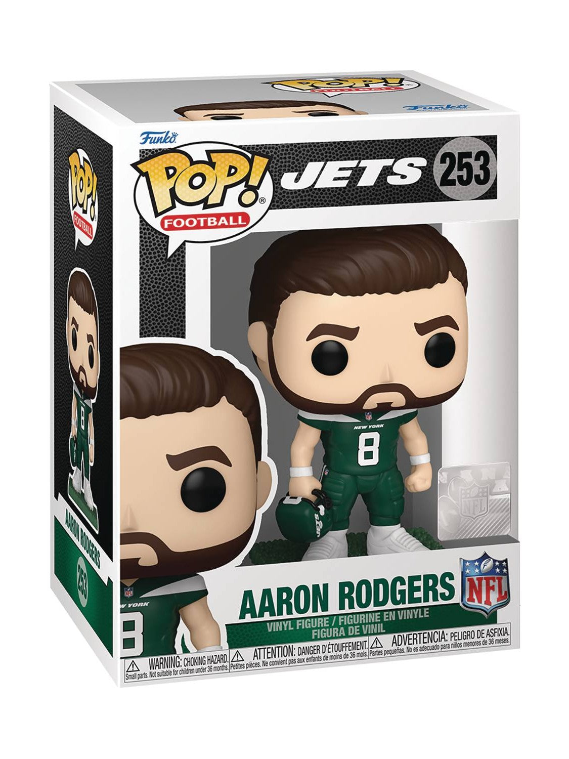 Funko Pop! NFL New York Jets: Aaron Rodgers Vinyl Figure #253