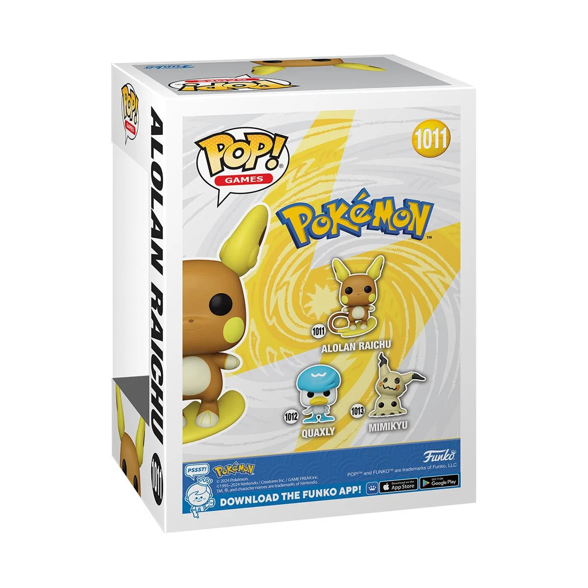 Funko Pop! Pokemon: Alolan Raichu Vinyl Figure #1011