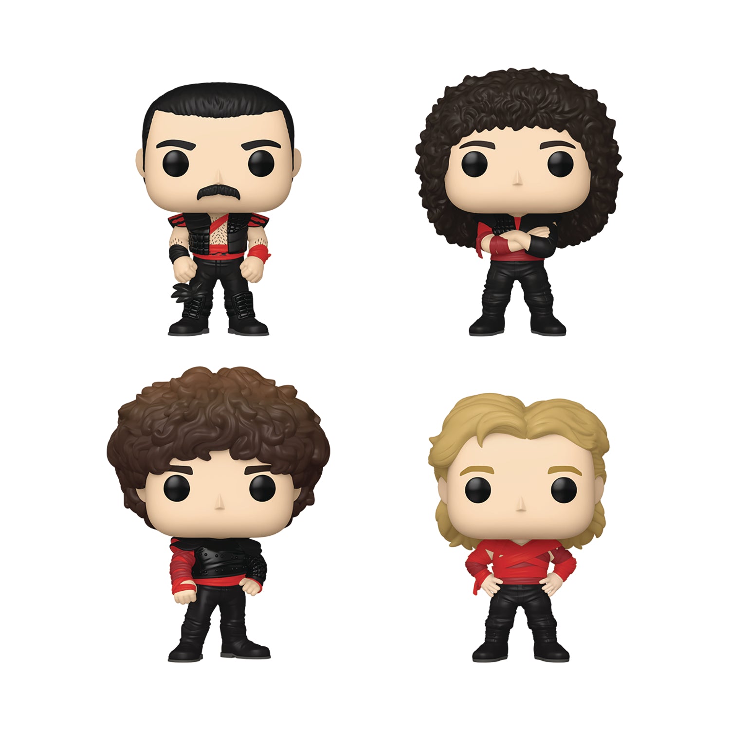 Funko Pop! Queen: Freddie Mercury / Brian May / John Deacon / Roger Taylor Vinyl Figure 4-Pack