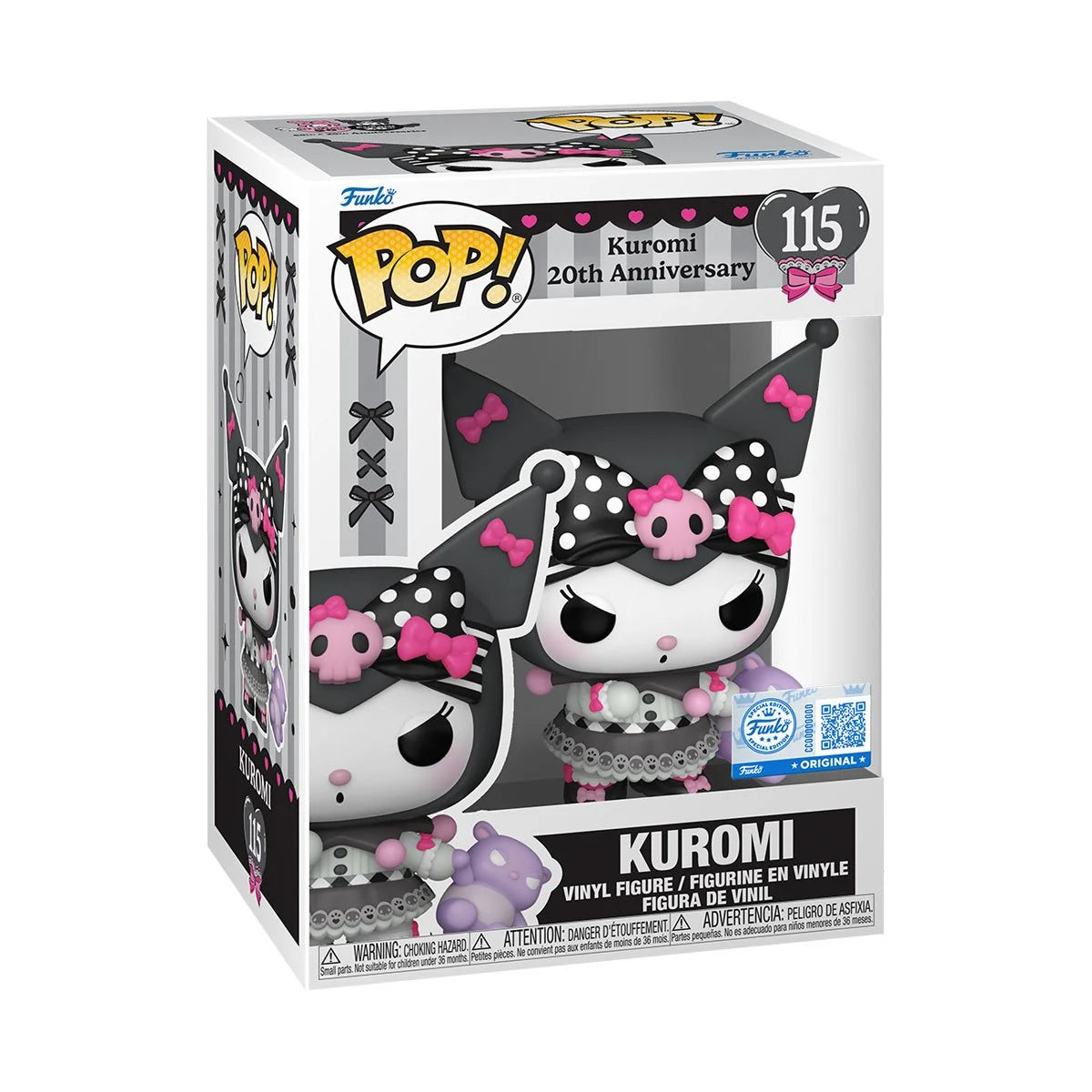 Funko Pop! Sanrio 20th Anniversary: Kuromi (Specialty Series) Vinyl Figure #115