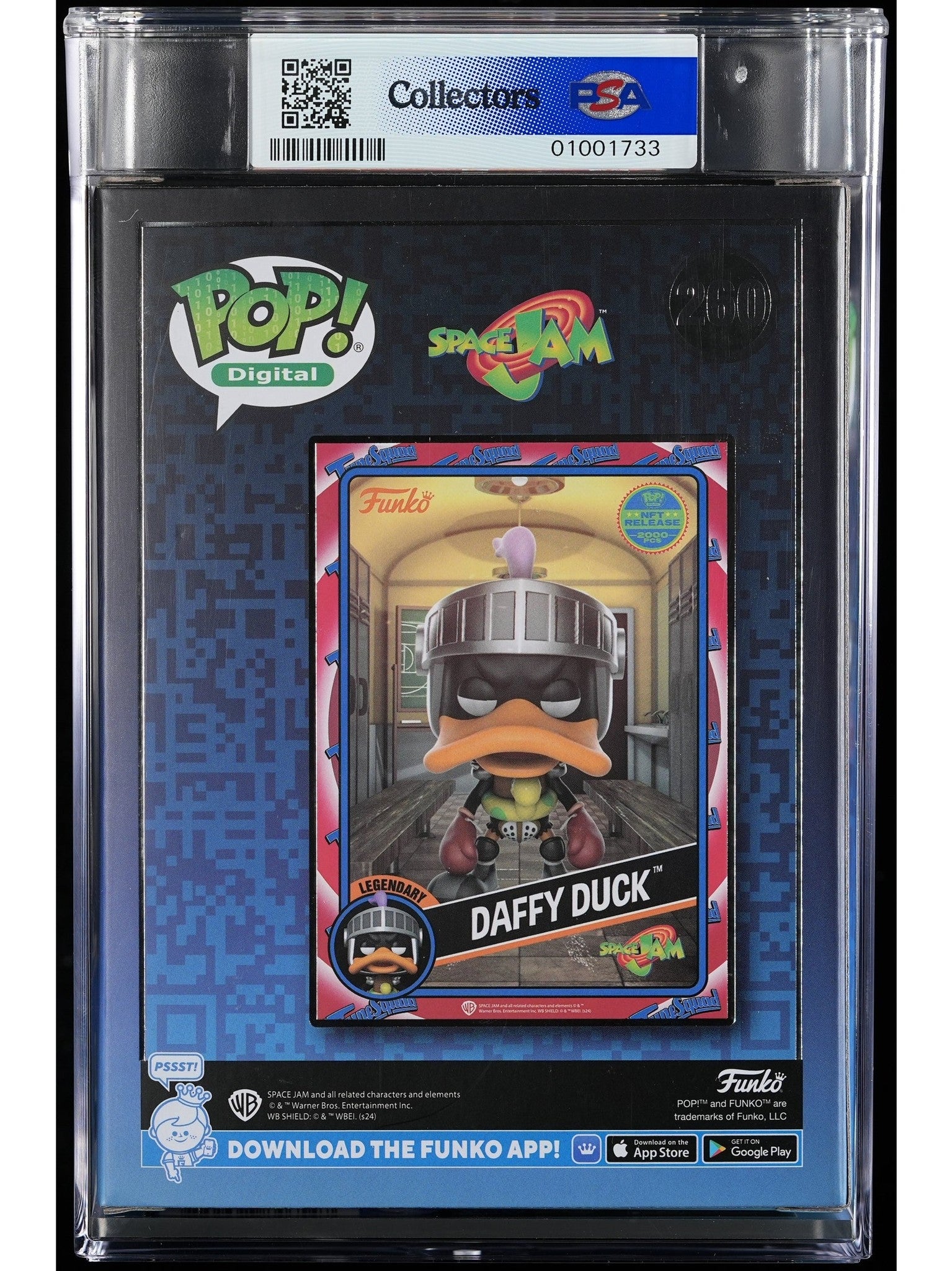 Funko Pop! Space Jam: Daffy Duck (PSA Graded) Vinyl Figure #260