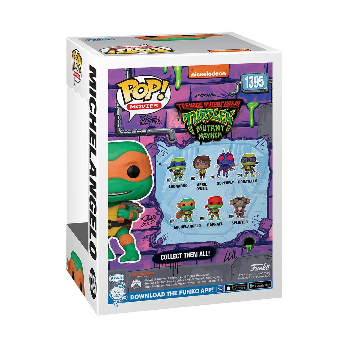 Funko Pop! Teenage Mutant Ninja Turtles Mutant Mayhem: Michelangelo Vinyl Figure #1395