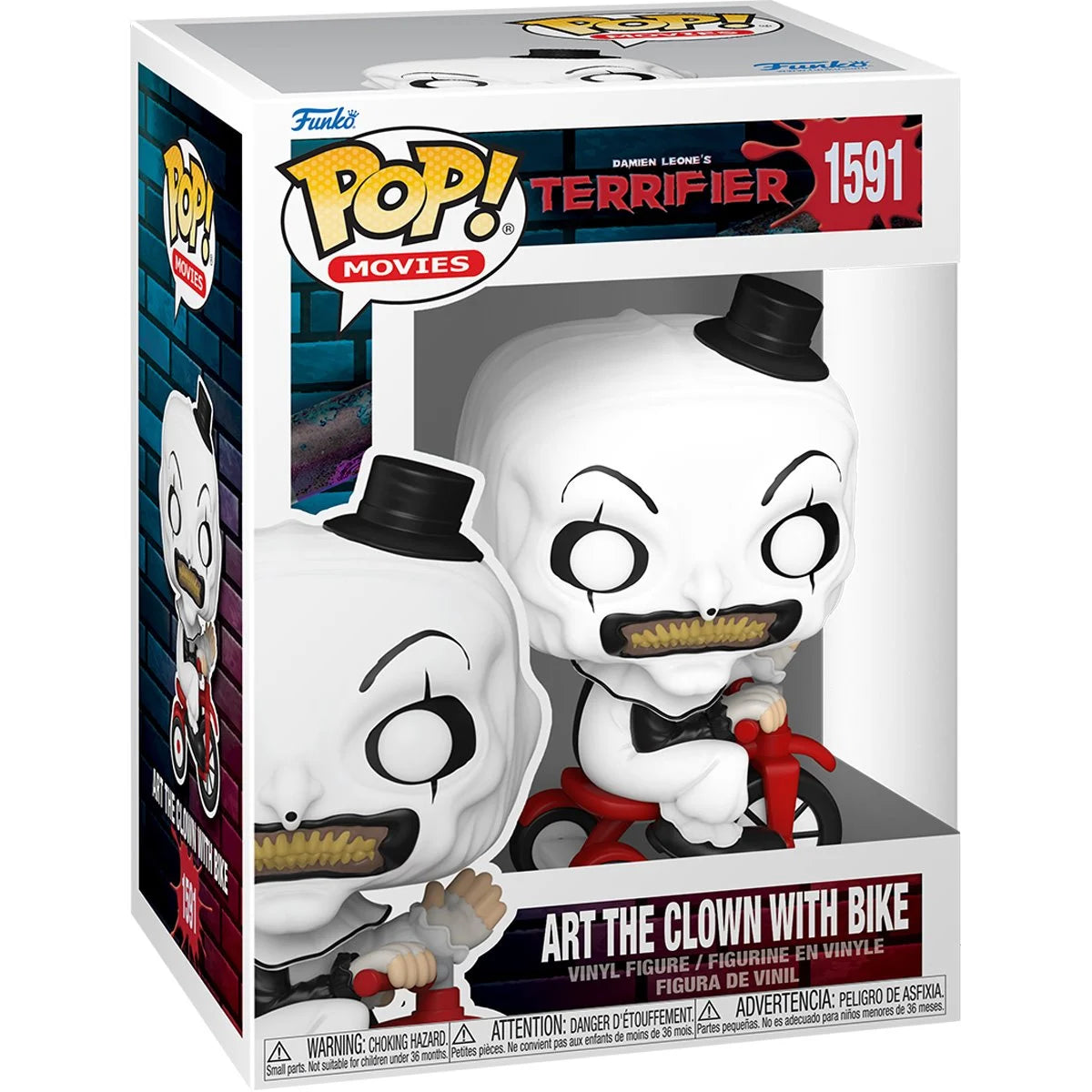 Funko Pop! Terrifier: Art the Clown with Bike Vinyl Figure #1591