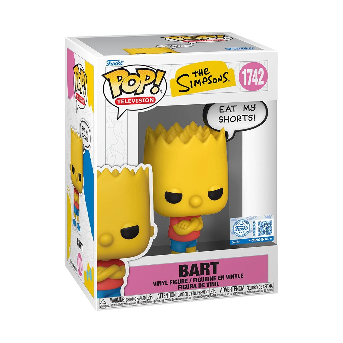 Funko Pop! The Simpsons: Bart Simpson Eat My Shorts! (Specialty Series) Vinyl Figure #1742