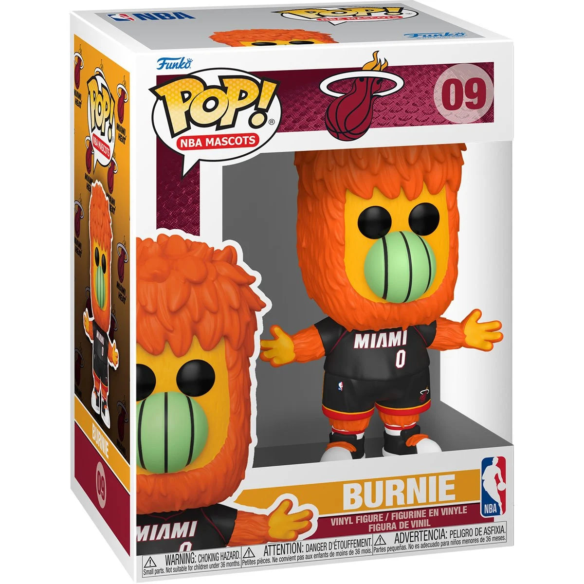 Funko Pop! Vinyl NBA Miami Heat: Burnie Vinyl Figure #09