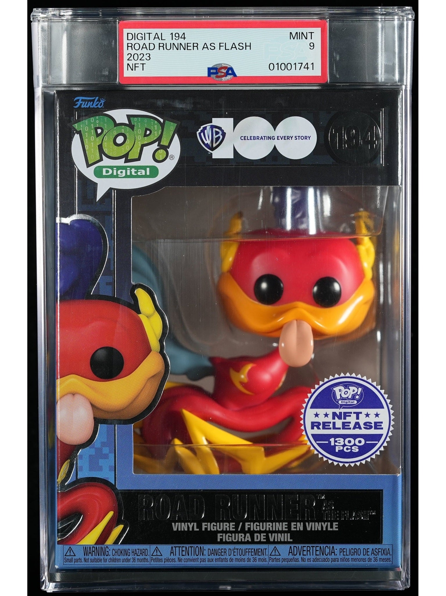 Funko Pop! WB 100th: Road Runner as The Flash (PSA Graded) Vinyl Figure #194
