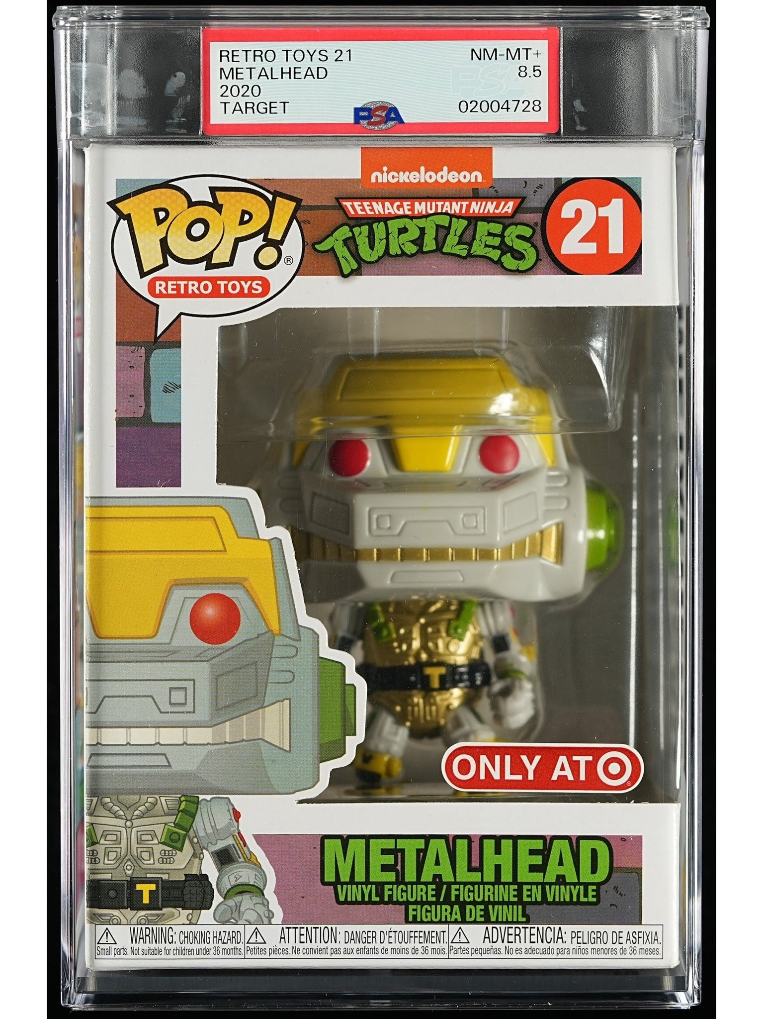 Funko Pop! Teenage Mutant Ninja Turtles: Metalhead PSA Graded Vinyl Figure #21 Cert #02004728