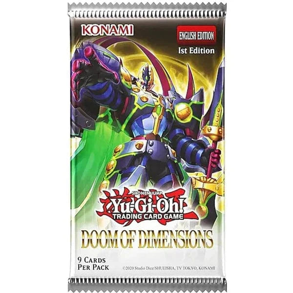 Konami Yu-Gi-Oh! TCG: Doom of Dimensions Booster Pack (9 Cards)