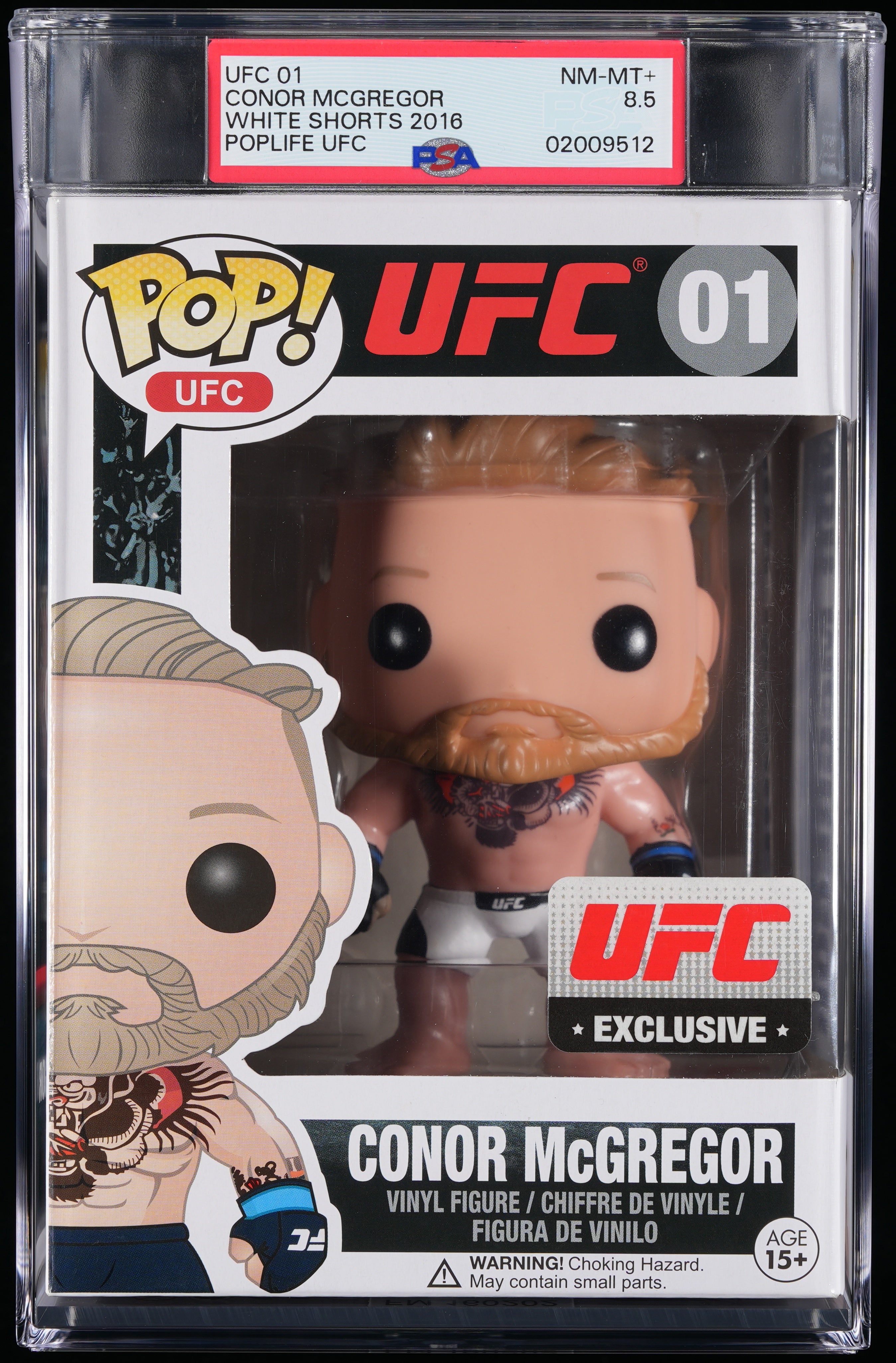 Funko Pop! PSA Graded UFC: Conor McGregor PSA Graded 8.5 NM-MT+ Vinyl Figure #01 Cert #02009512