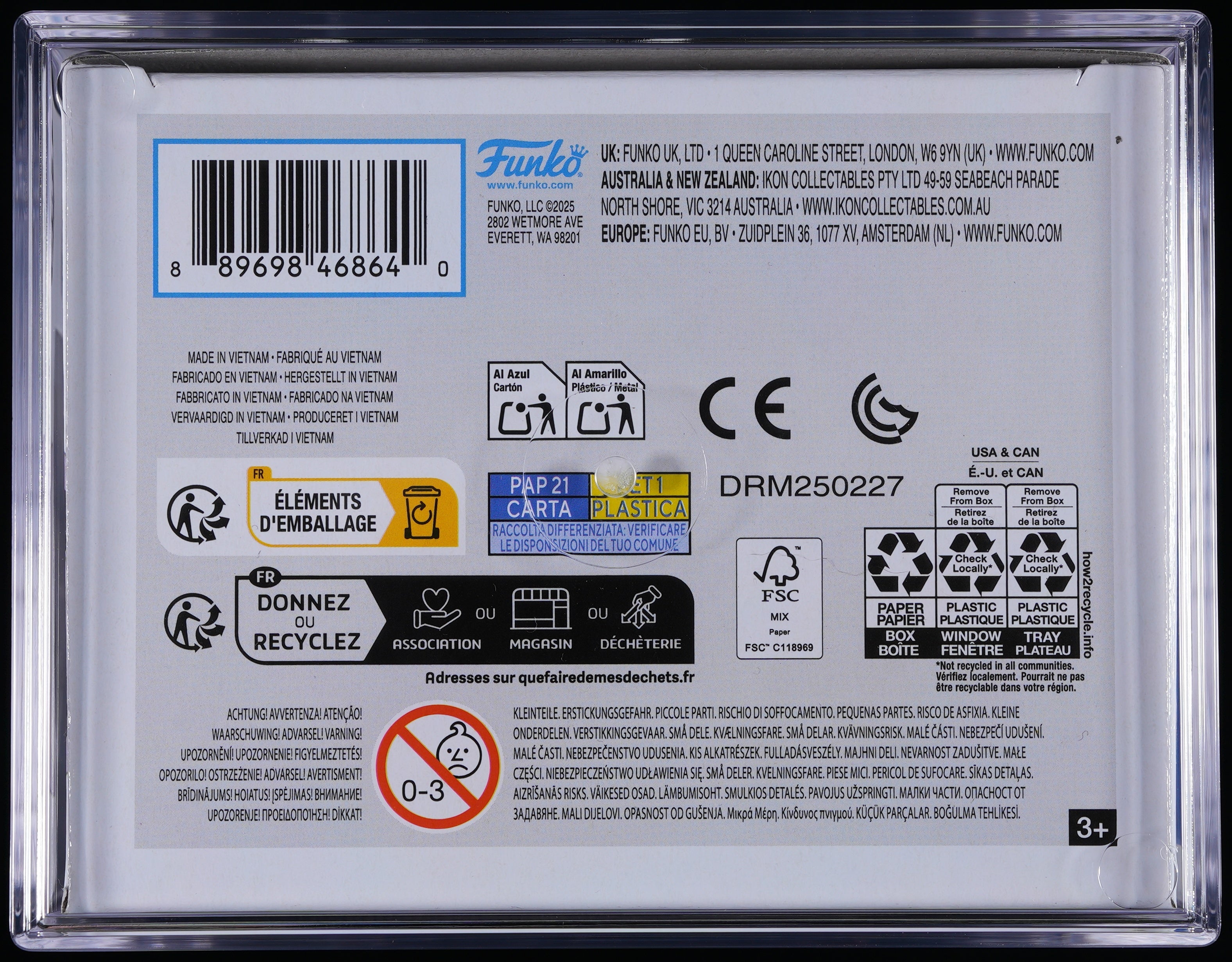Funko Pop! PSA Graded Pokemon: Mewtwo PSA Graded 9 MINT Vinyl Figure #581 Cert #02209948