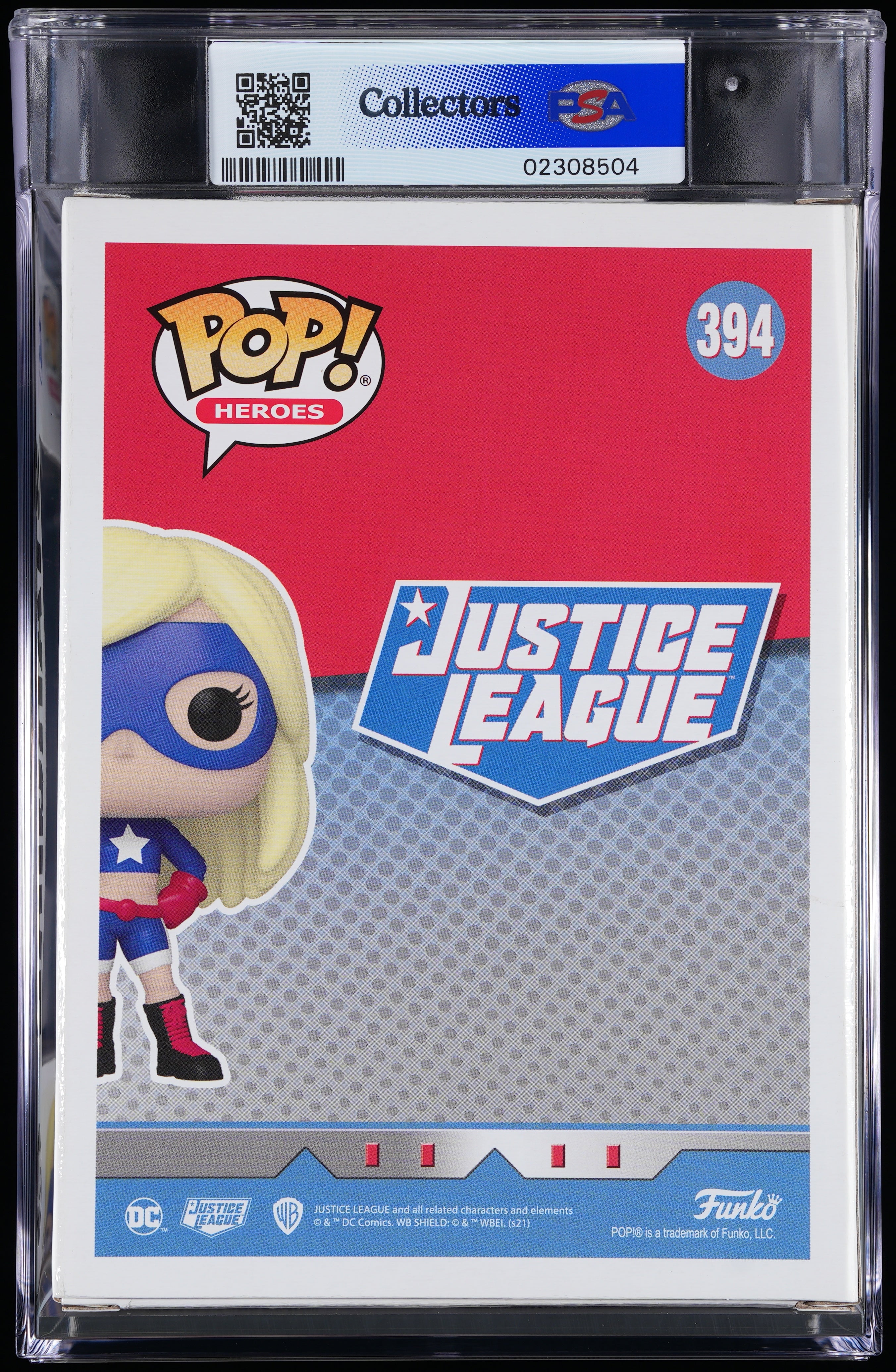 Funko Pop! PSA Graded DC Super Heroes: Stargirl (2021 FunKon) PSA Graded 8.5 NM-MT+ Vinyl Figure #394 Cert #02308504