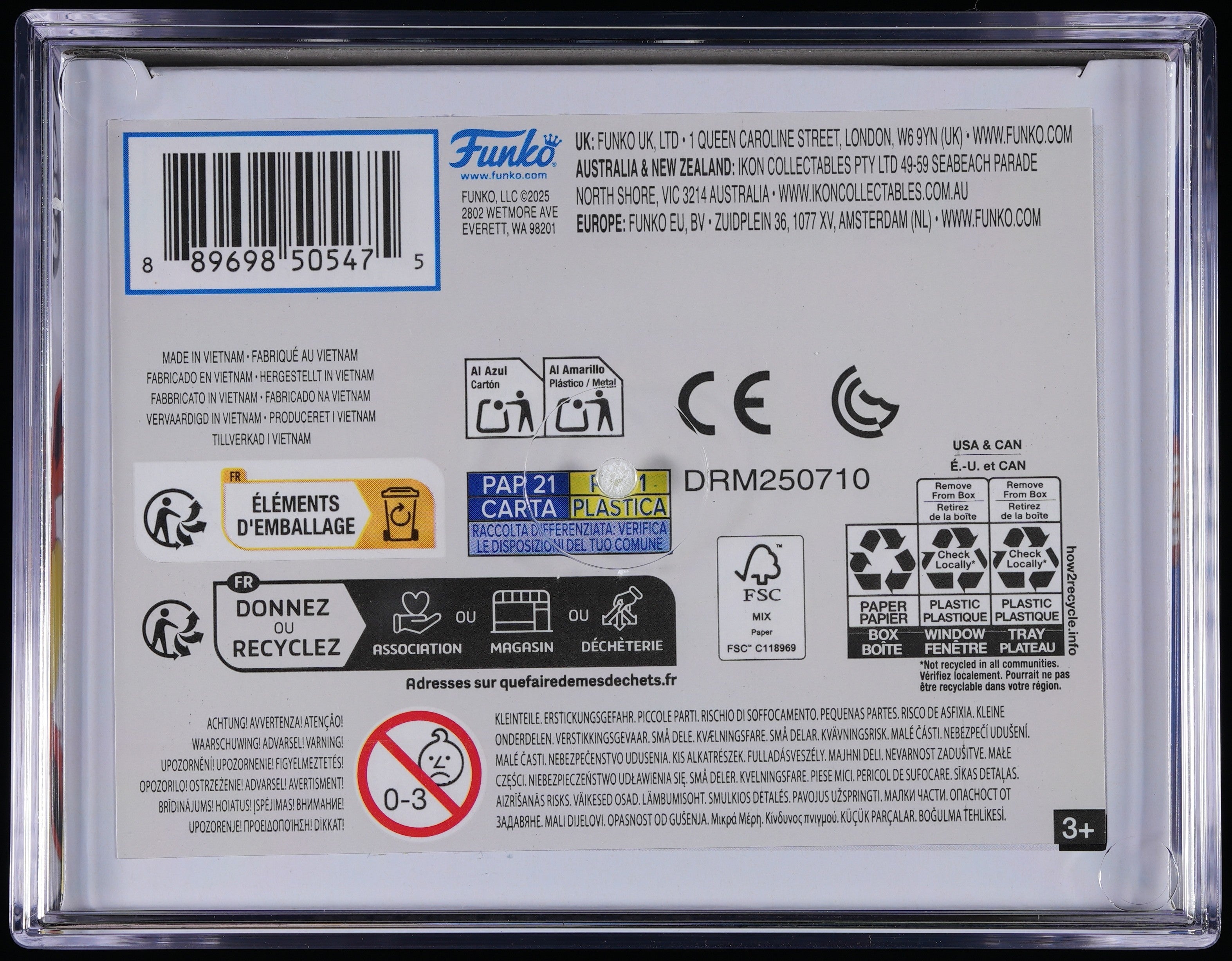 Funko Pop! PSA Graded Pokemon: Flareon PSA Graded 9 MINT Vinyl Figure #629 Cert #01009999