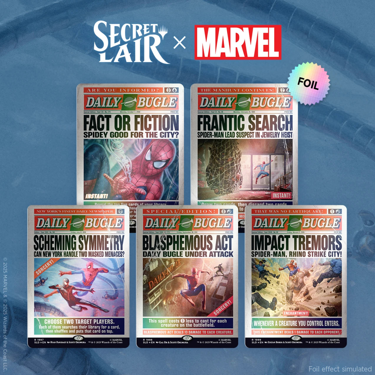 Magic The Gathering: Secret Lair x Marvel's Spider-Man: Daily Bugle Breaking News (Rainbow Foil)