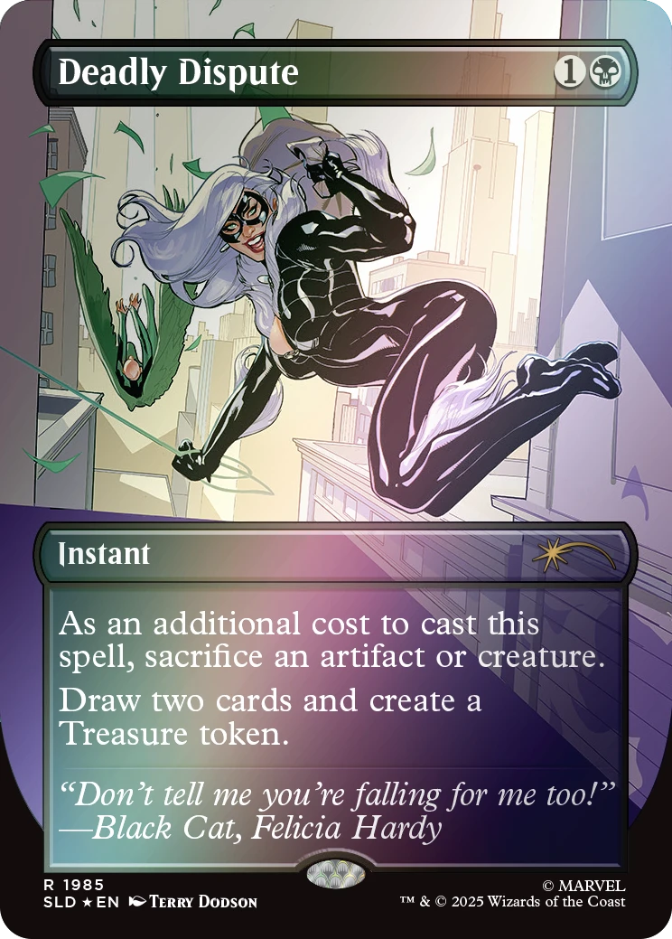 Magic The Gathering: Secret Lair x Marvel's Spider-Man: Villainous Plots (Rainbow Foil)