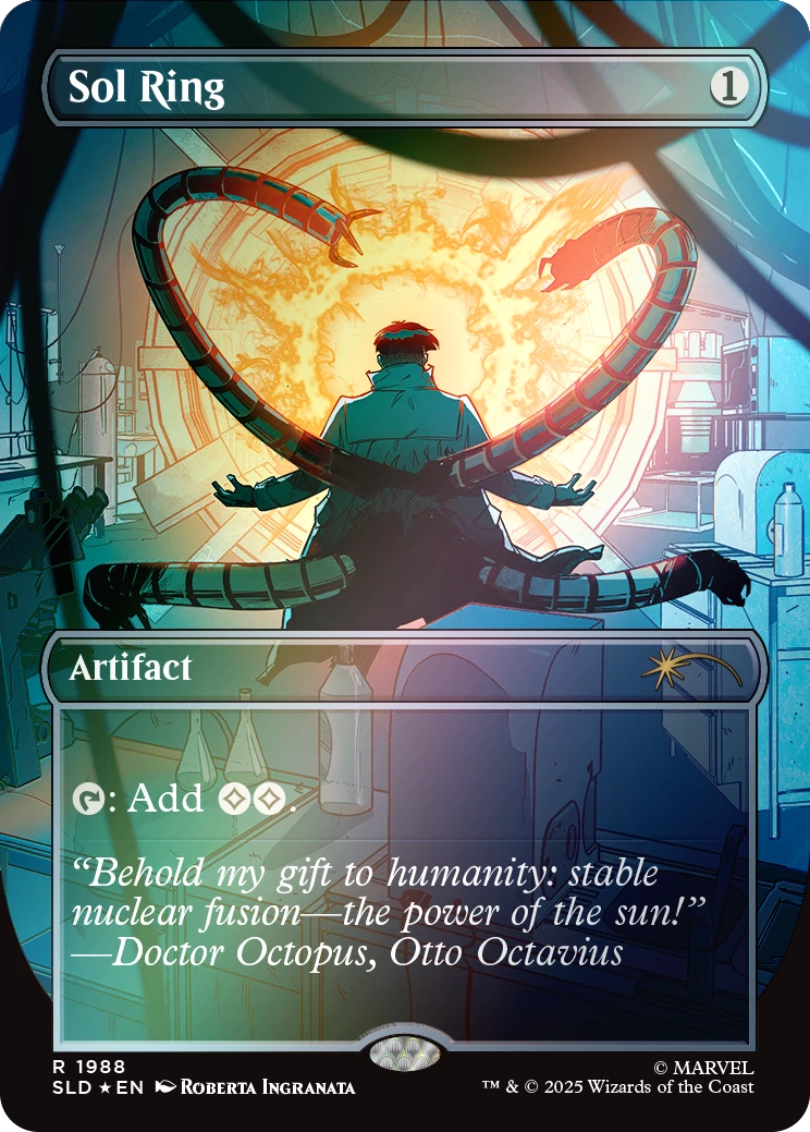 Magic The Gathering: Secret Lair x Marvel's Spider-Man: Villainous Plots (Rainbow Foil)