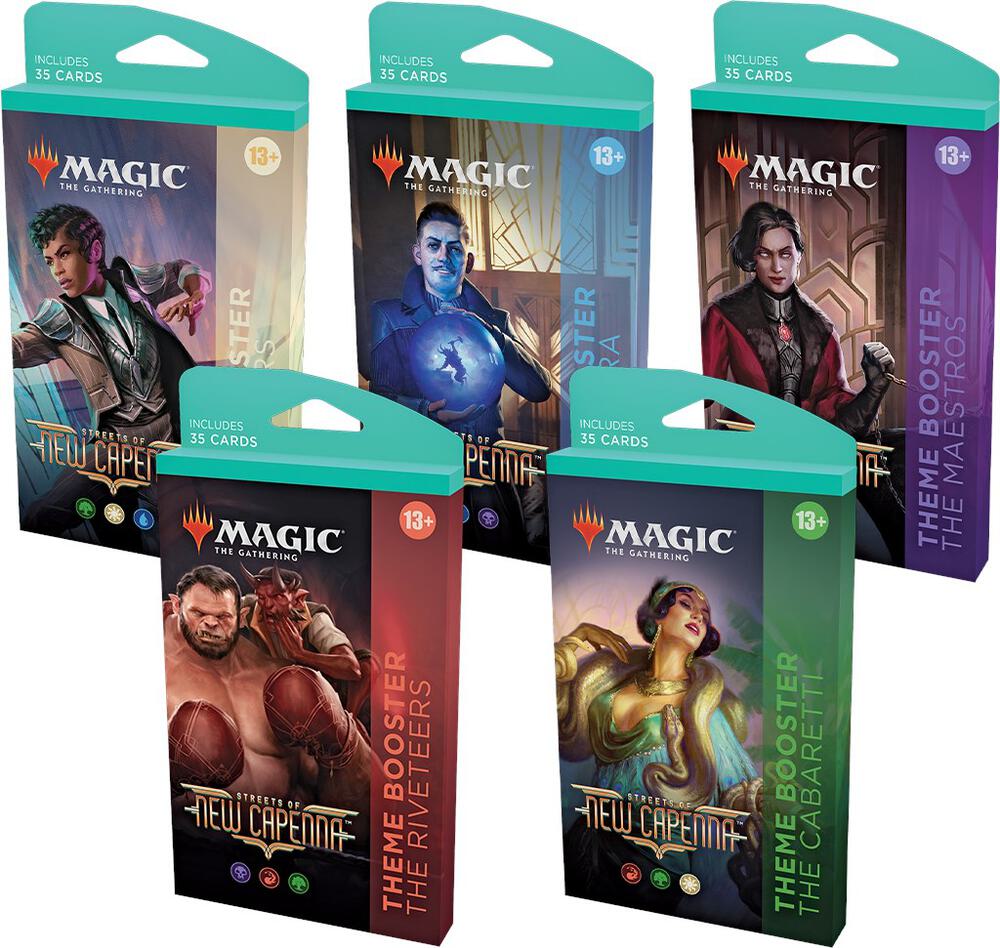 Magic The Gathering: Streets of New Capenna Theme Booster Bundle (Set of 5 Boosters)