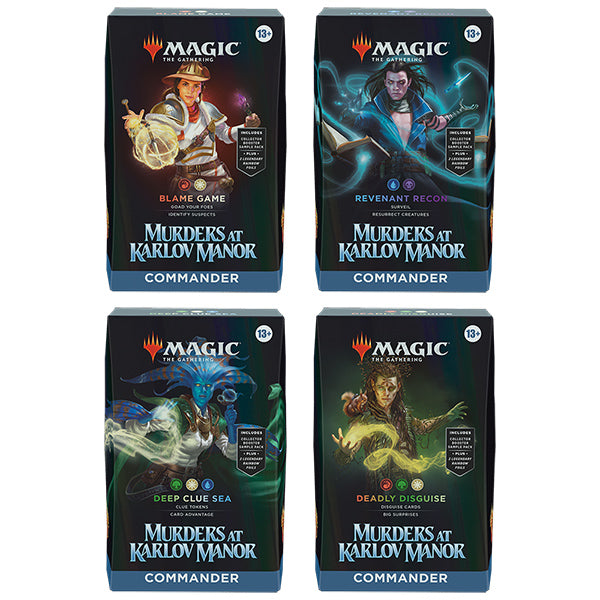 Magic the Gathering: Murders at Karlov Manor Commander Deck Display (4 Decks)