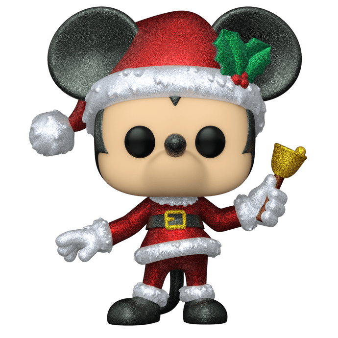 Funko Pop! Disney Mickey Mouse as Santa Claus Diamond Hot Topic Exclusive #612 Vinyl Figure