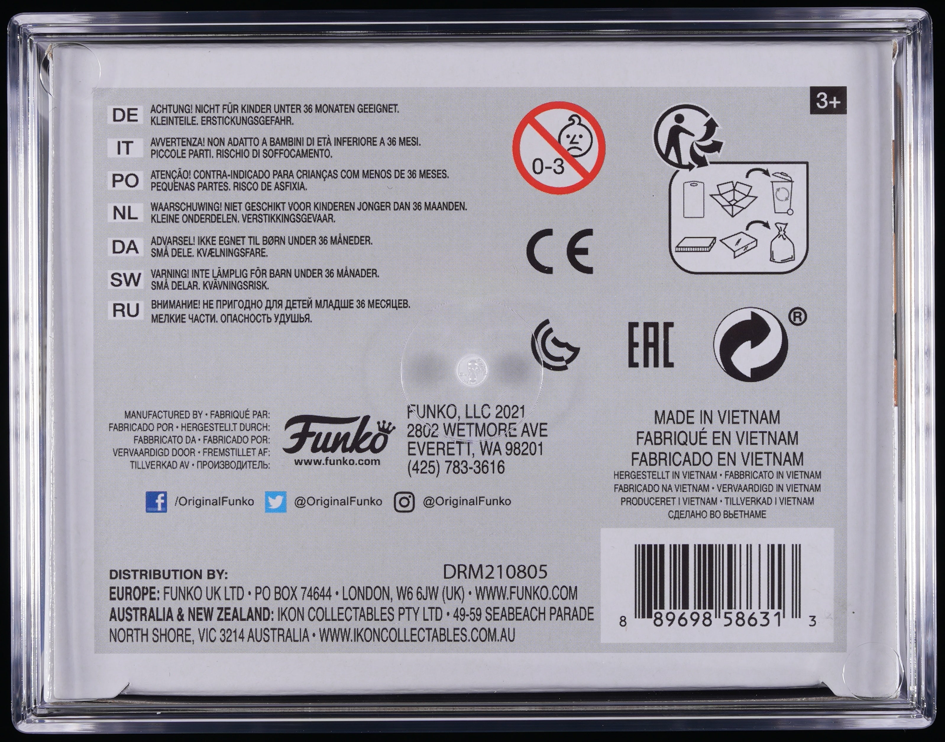 Funko Pop! PSA Graded Pokemon: Eevee PSA Graded 8.5 NM-MT+ Vinyl Figure #626 Cert #02109732