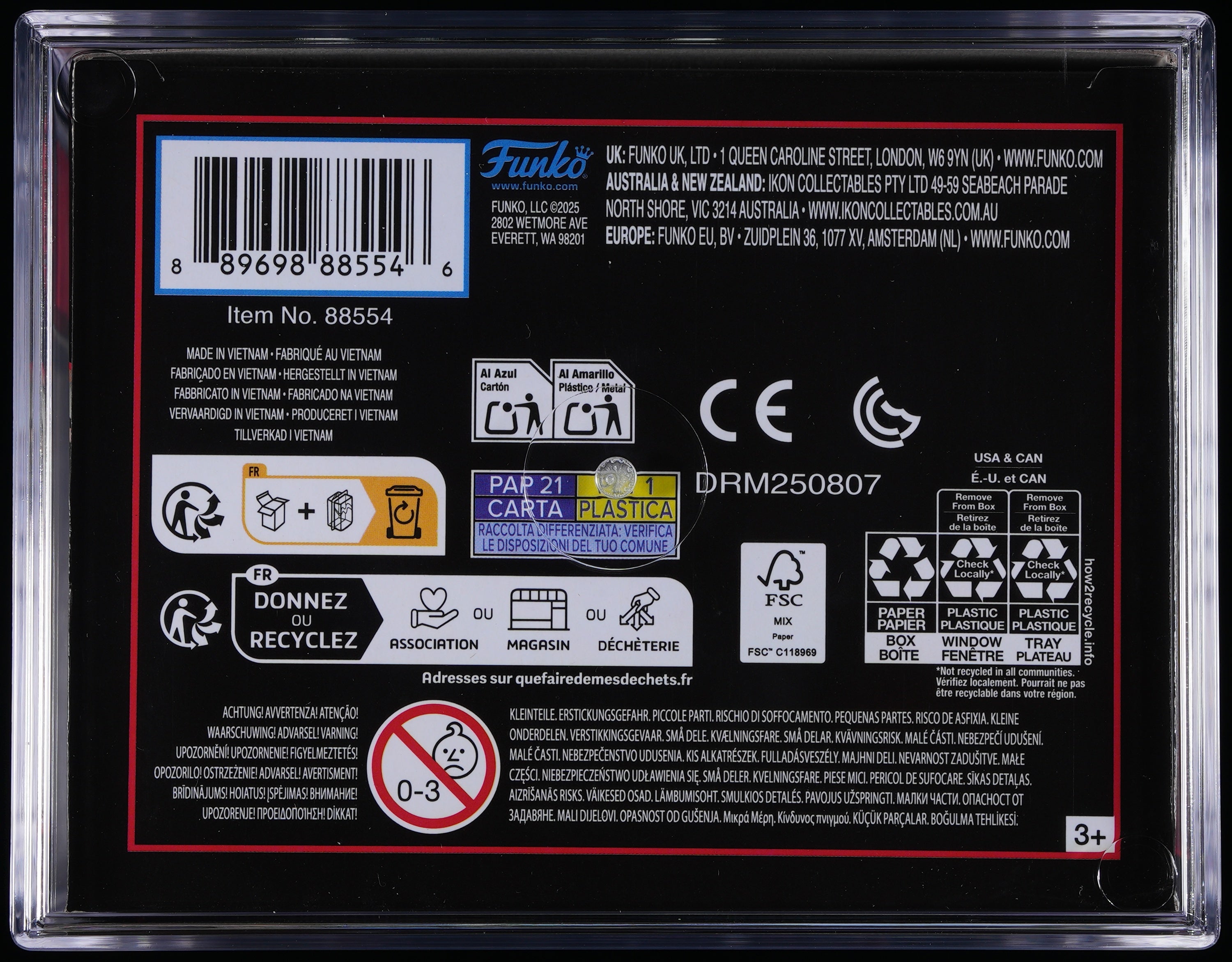 Funko Pop! PSA Graded Friday the 13th: Jason PSA Graded 8 NM-MT Vinyl Figure #1964 Cert #02211338