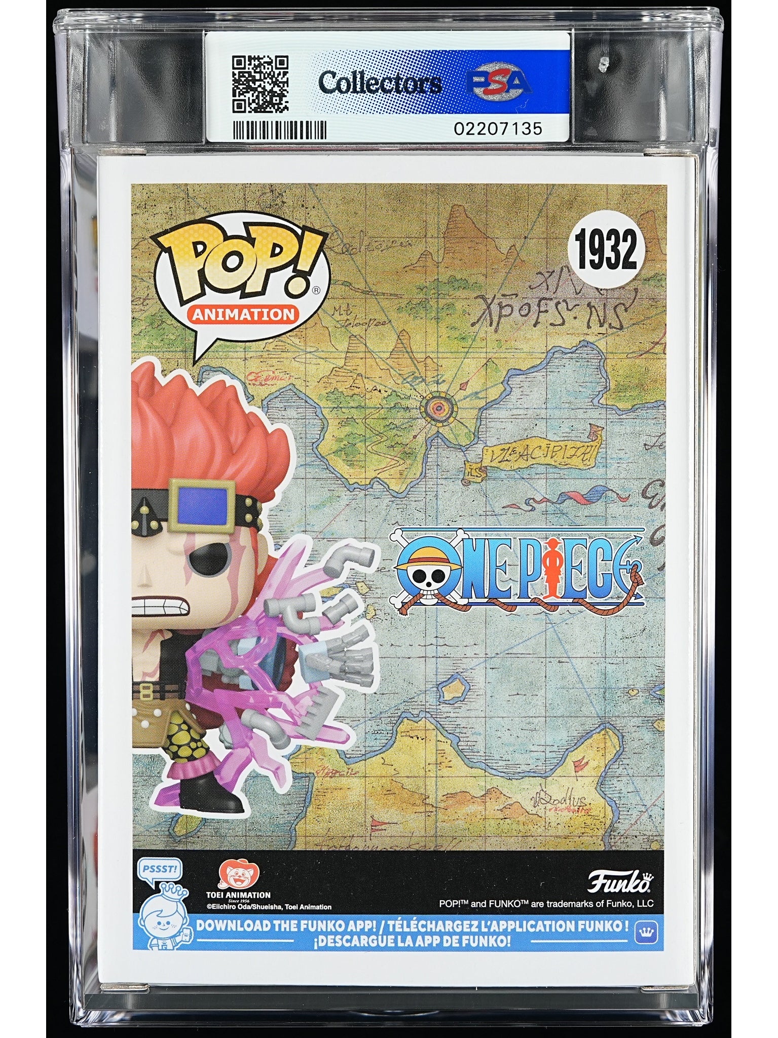 Funko Pop! One Piece: Eustass Kid PSA Graded Vinyl Figure #1932 Cert #02207135