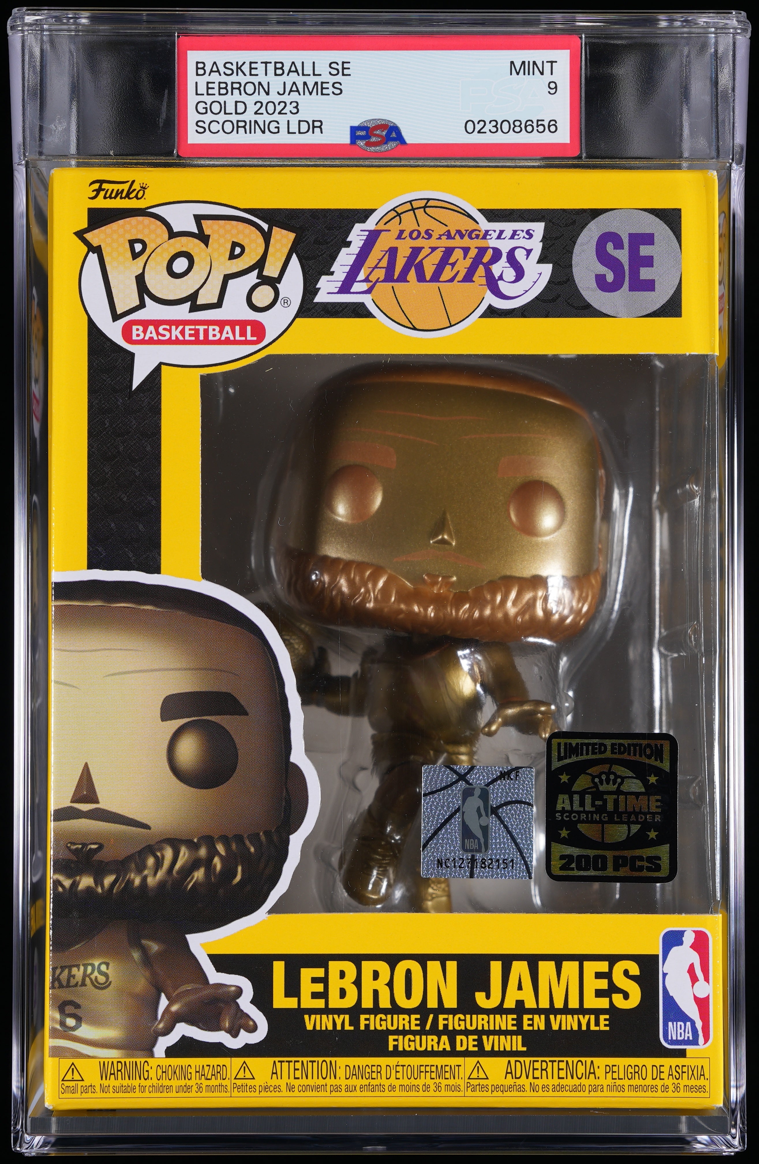 Funko Pop! PSA Graded NBA: LeBron James Gold (All Time Scoring