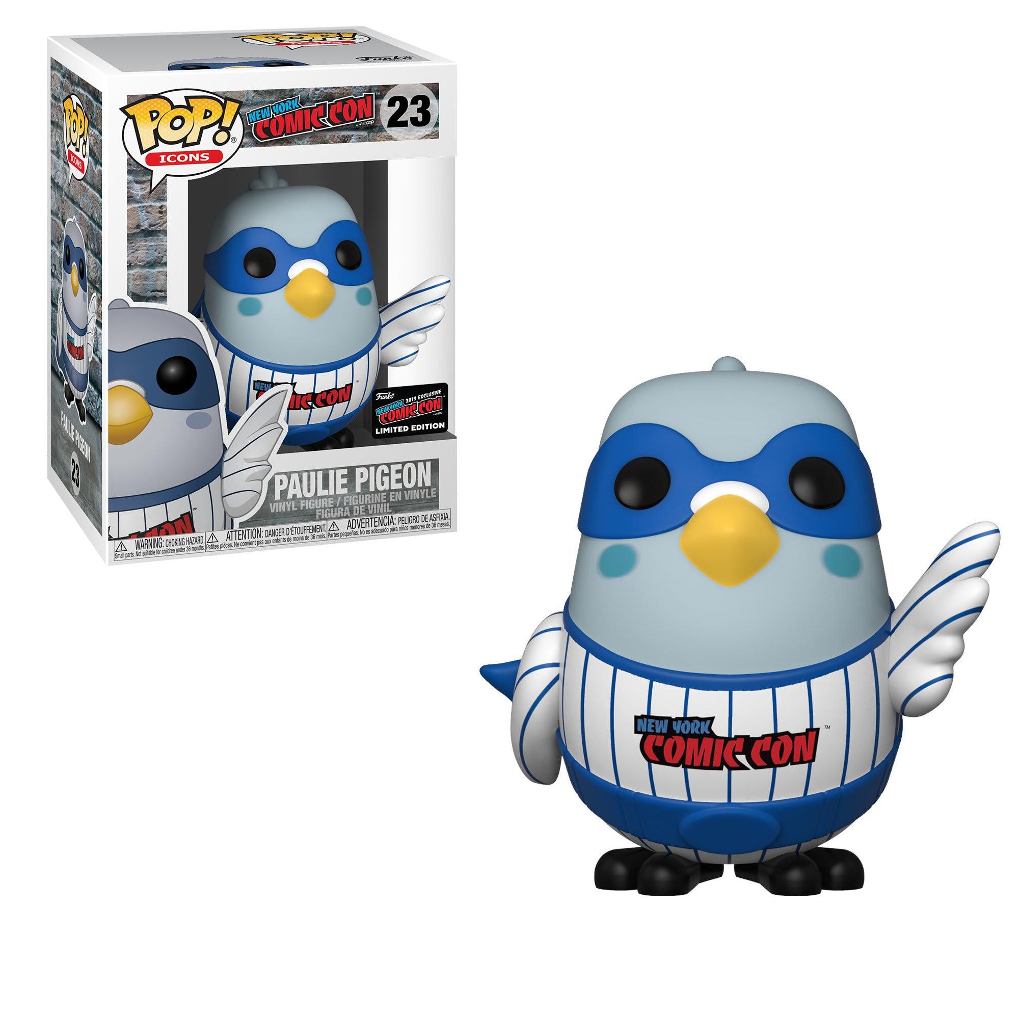 Funko Pop! New York Comic Con: Paulie Pigeon in White Pinstripes (2019 NYCC) Vinyl Figure #23