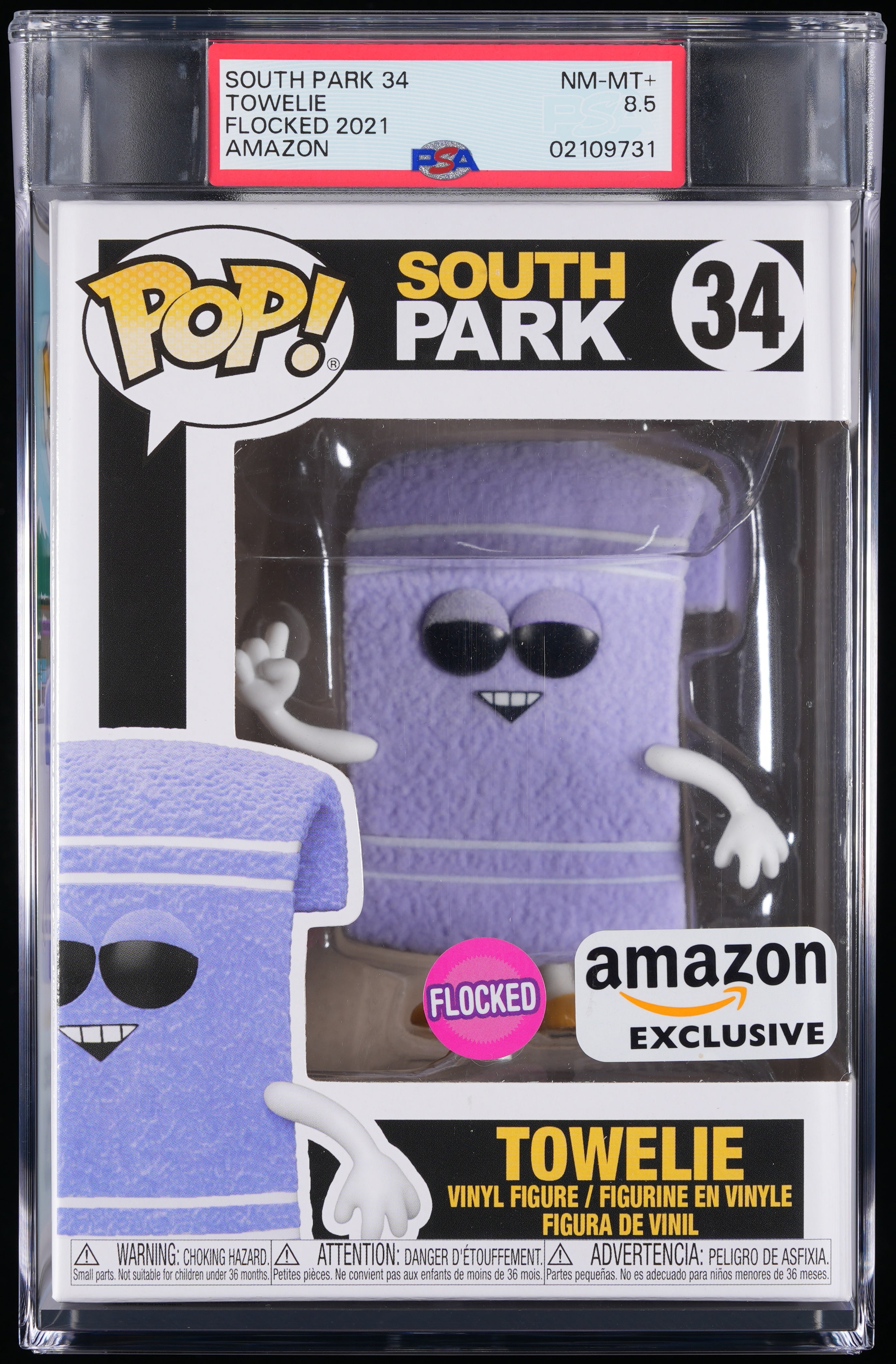 Funko Pop! PSA Graded South Park: Towelie PSA Graded 8.5 NM-MT+ Vinyl Figure #34 Cert #02109731