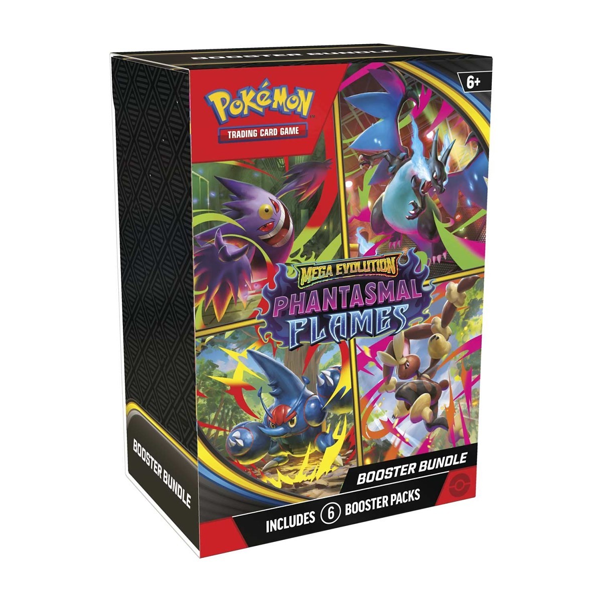 Pokémon TCG: Mega Evolution - Phantasmal Flames Booster Bundle (6 Packs)