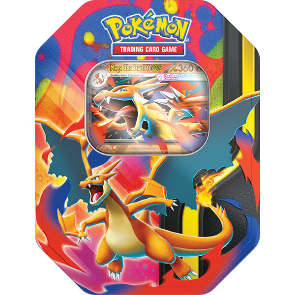 pokemon trading card games charizard premium ex box Pokemon TCG: Mega Charizard Y ex Tin – Boxed Vinyl