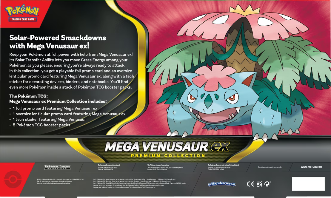 Pokemon TCG: Mega Venusaur ex Premium Collection Box